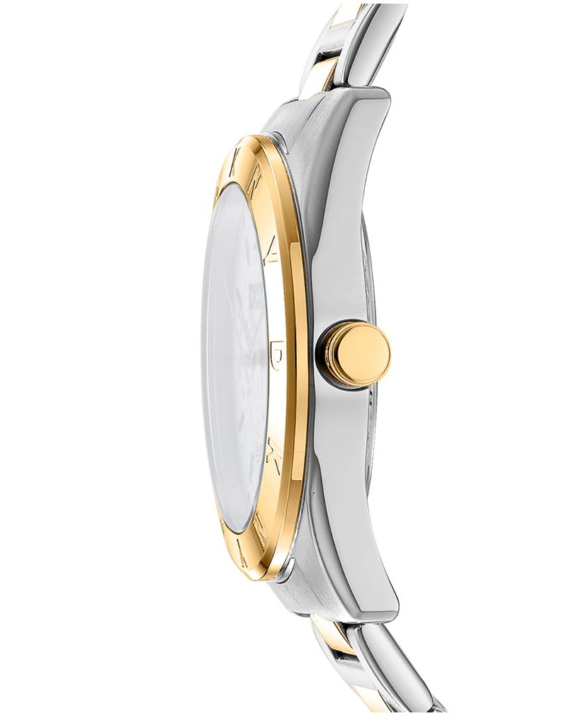 Womens Chambers Multi Sport Chronograph Silver Dial Red Gold Two-Tone Stainless Steel Bracelet Watch