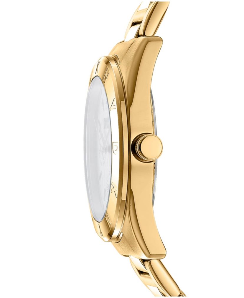 Womens Chambers Multi Sport Chronograph Champagne Dial Gold-Tone Stainless Steel Bracelet Watch