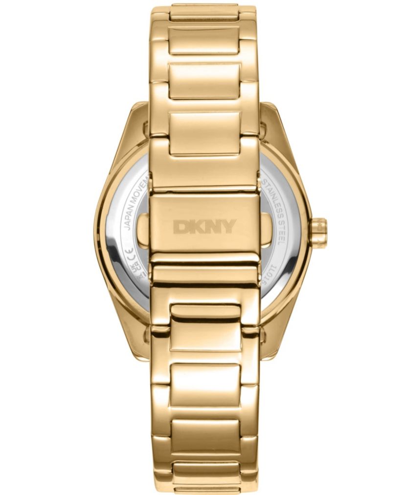 Womens Chambers Multi Sport Chronograph Champagne Dial Gold-Tone Stainless Steel Bracelet Watch