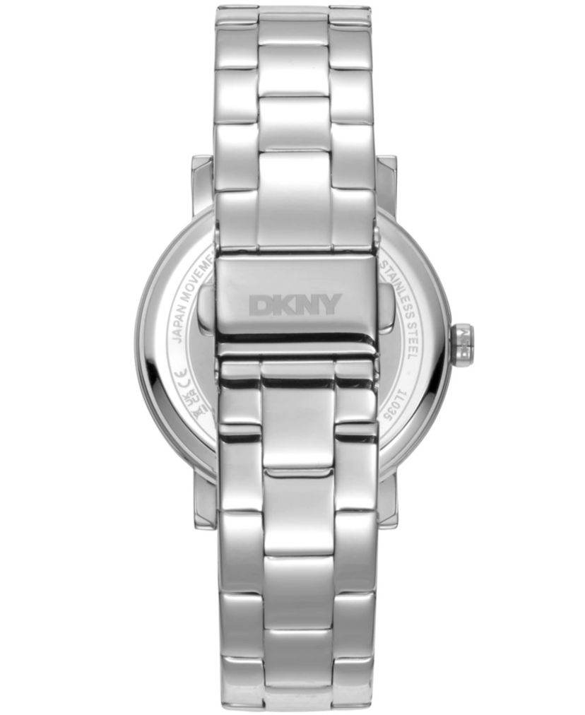 Womens Soho Logo Silver Powder Dial Stainless Steel Bracelet Watch