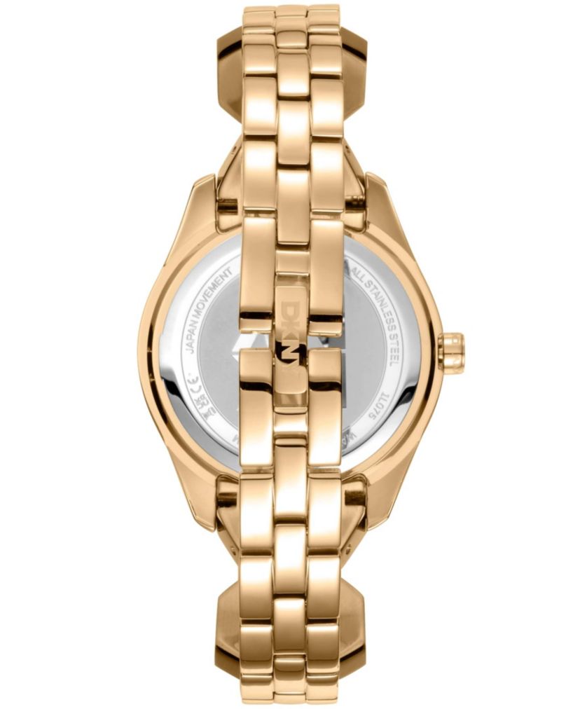 Womens Astoria Midi Glitz Silver Dark Green Dial Gold-Tone Stainless Steel Bracelet Watch
