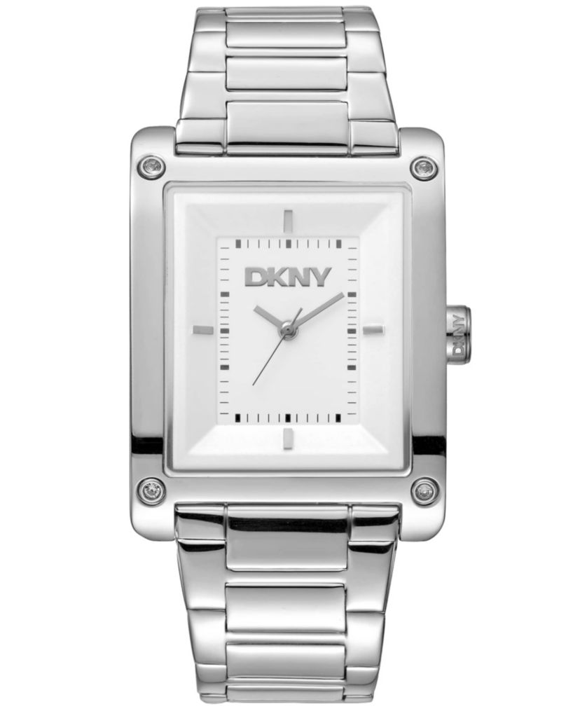 Womens Westside Maxi White Brown Leather Strap Watch