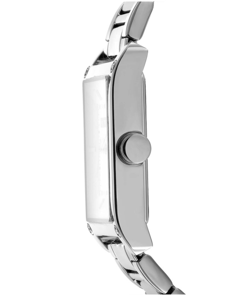 Womens Westside Maxi White Brown Leather Strap Watch