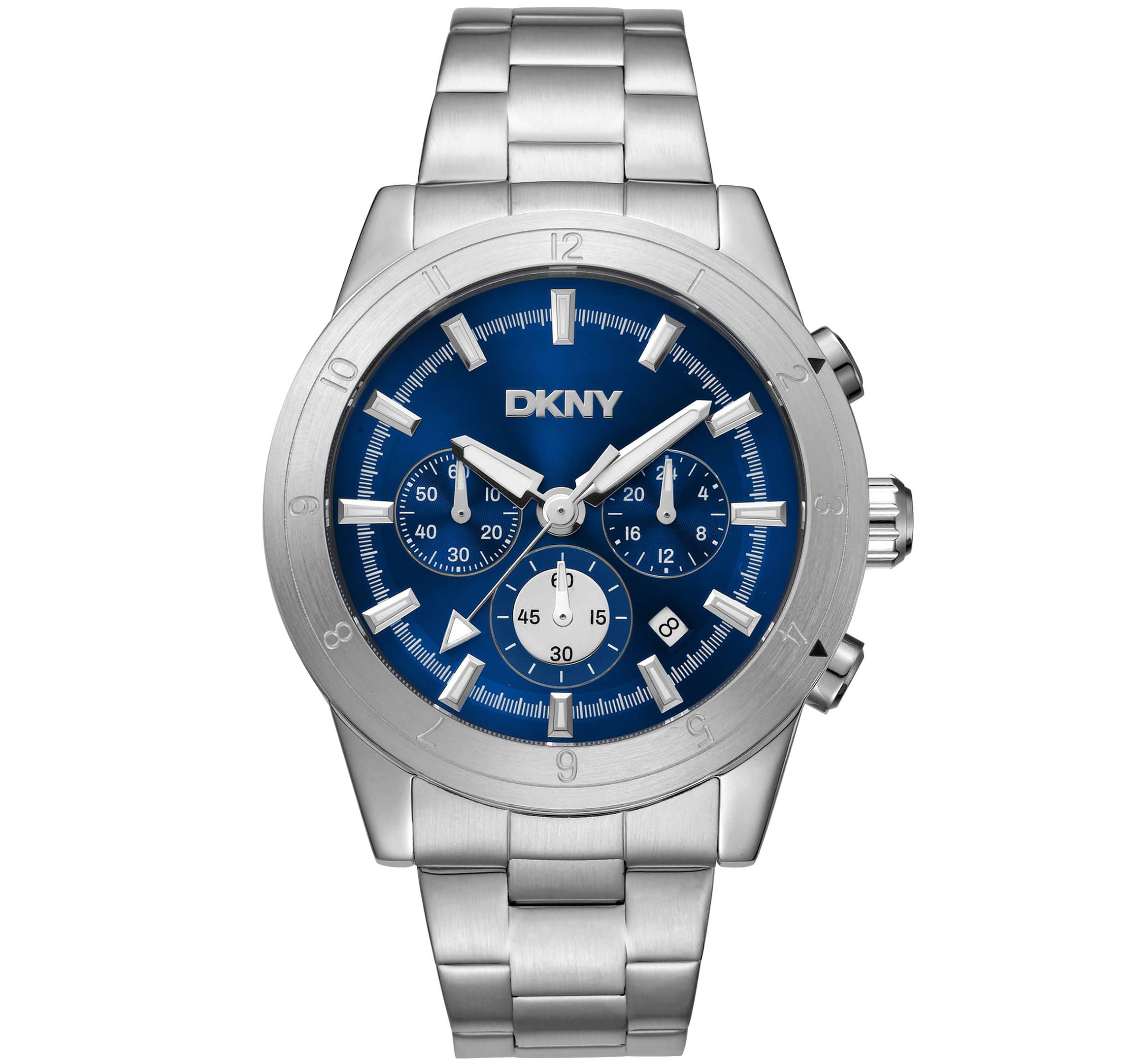 Mens Bryant Park Chronograph Dark Blue Dial Stainless Steel Bracelet Watch