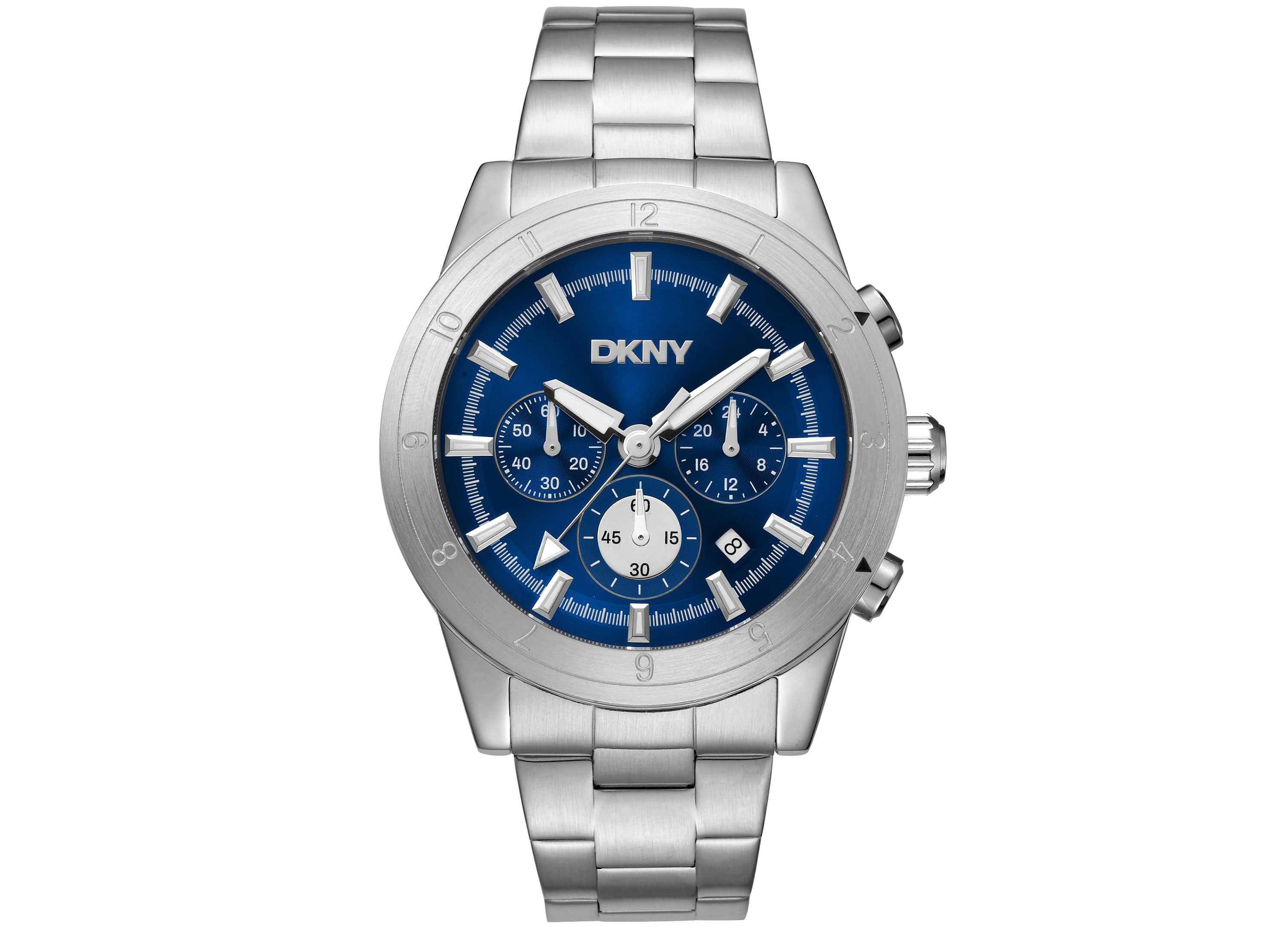 Mens Bryant Park Chronograph Dark Blue Dial Stainless Steel Bracelet Watch