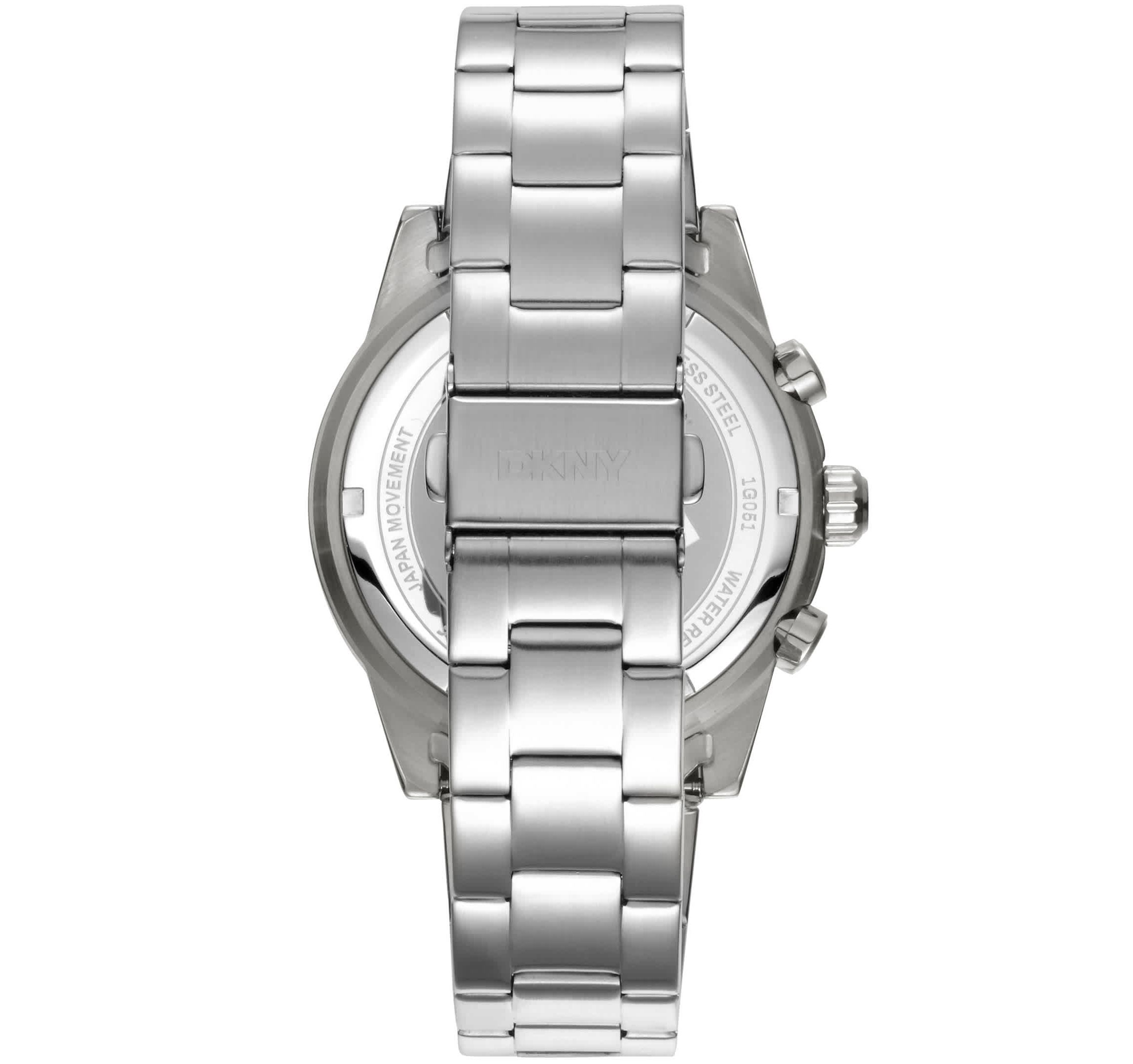 Mens Bryant Park Chronograph Dark Blue Dial Stainless Steel Bracelet Watch