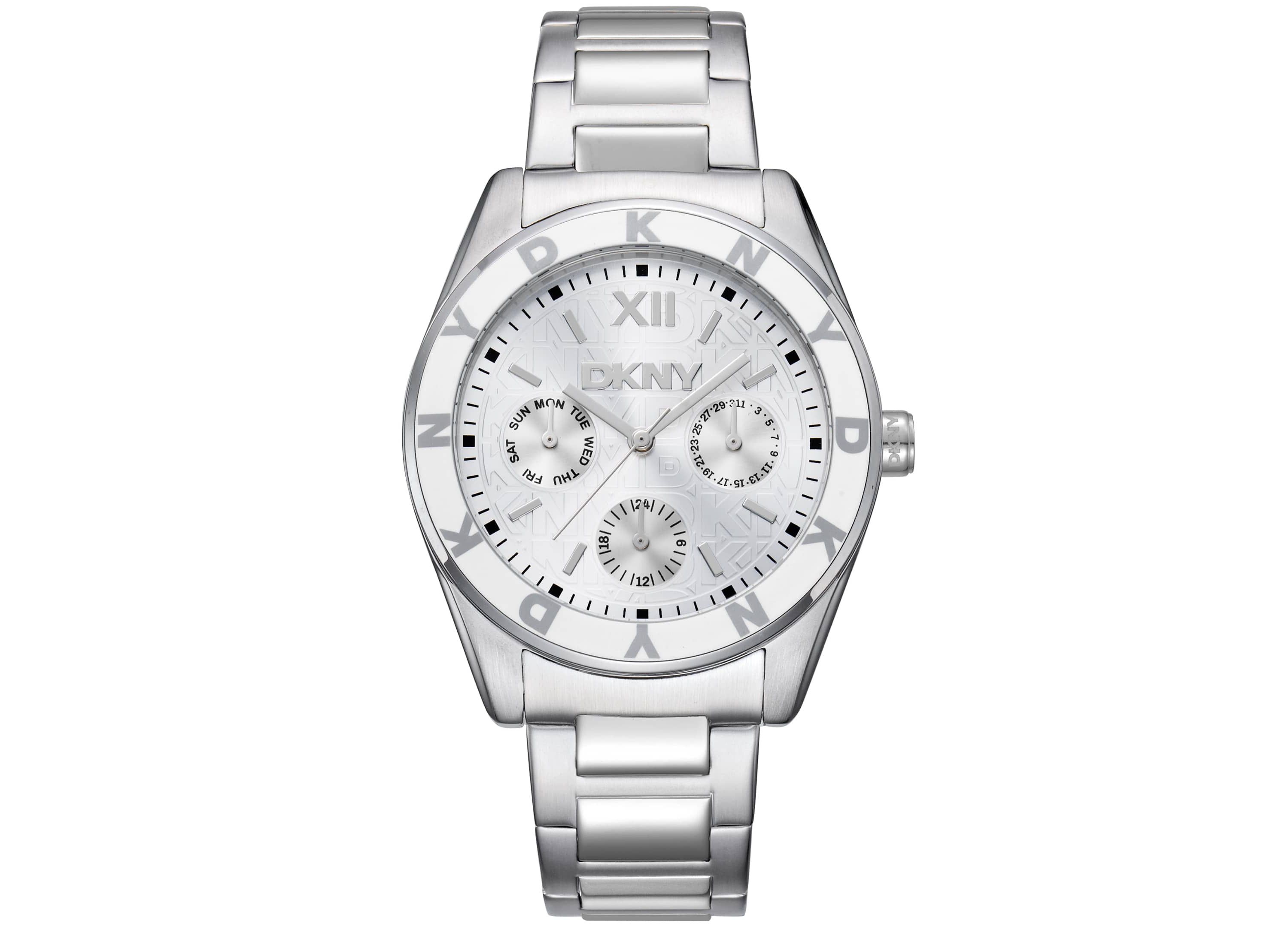 Womens Chambers Multi Sport Chronograph Silver Dial Stainless Steel Bracelet Watch