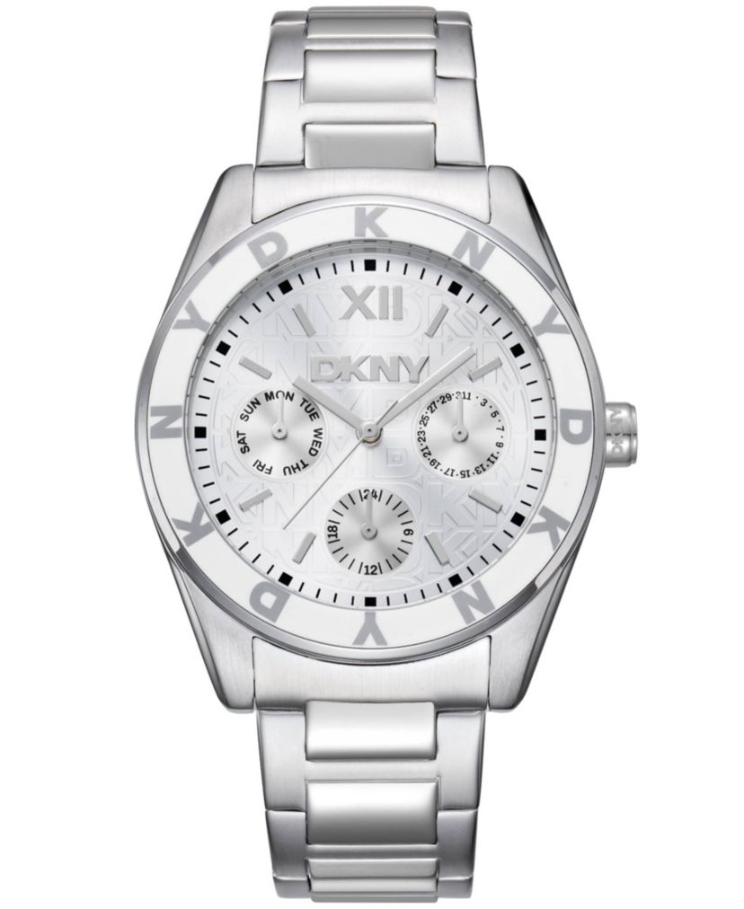 Womens Chambers Multi Sport Chronograph Silver Dial Stainless Steel Bracelet Watch