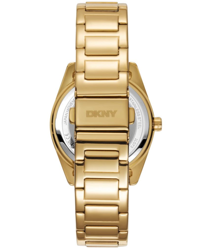 Womens Chambers Multi Sport Chronograph Dark Green Dial Gold-Tone Stainless Steel Bracelet Watch