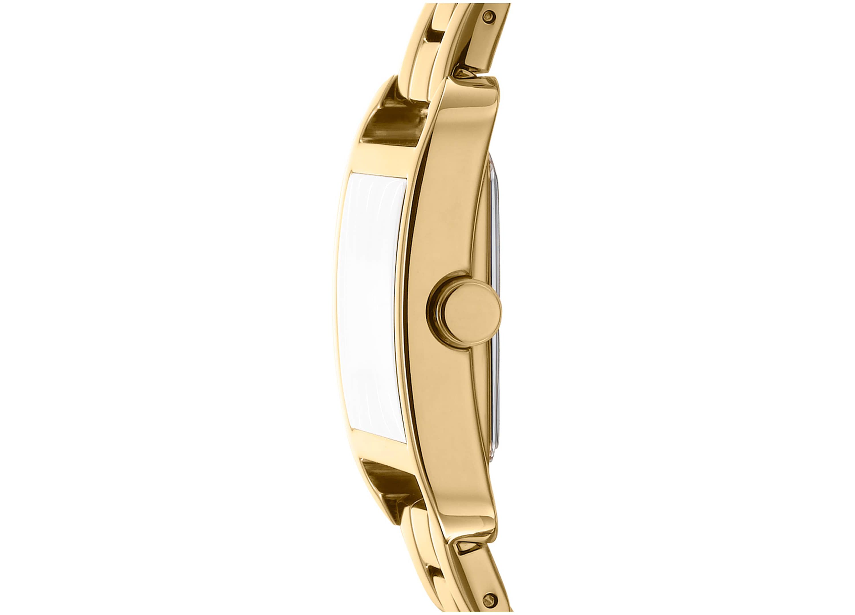 Womens City Midi Silver Dial Rose Gold-Tone Stainless Steel Bracelet Watch