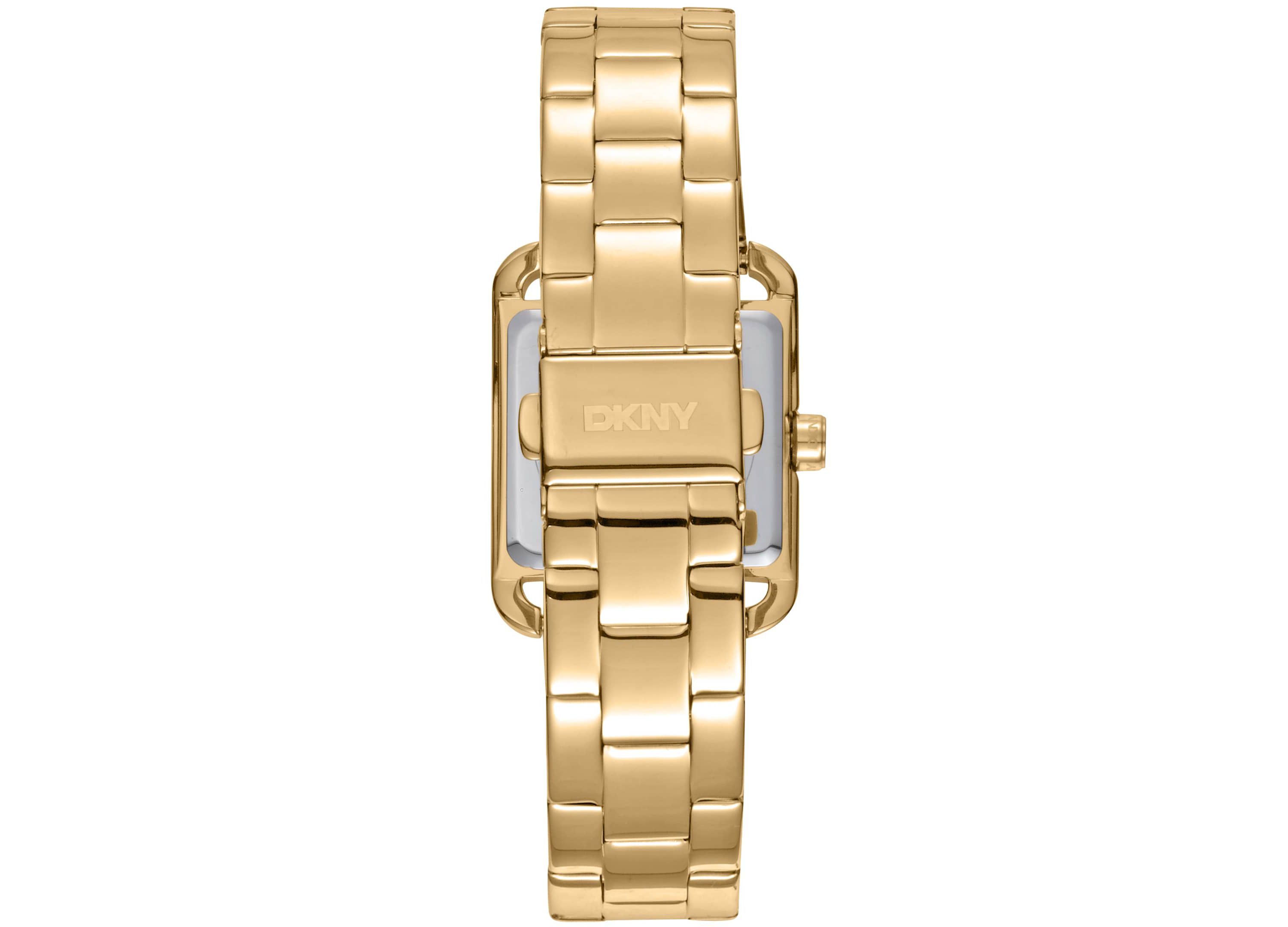 Womens City Midi Silver Dial Rose Gold-Tone Stainless Steel Bracelet Watch