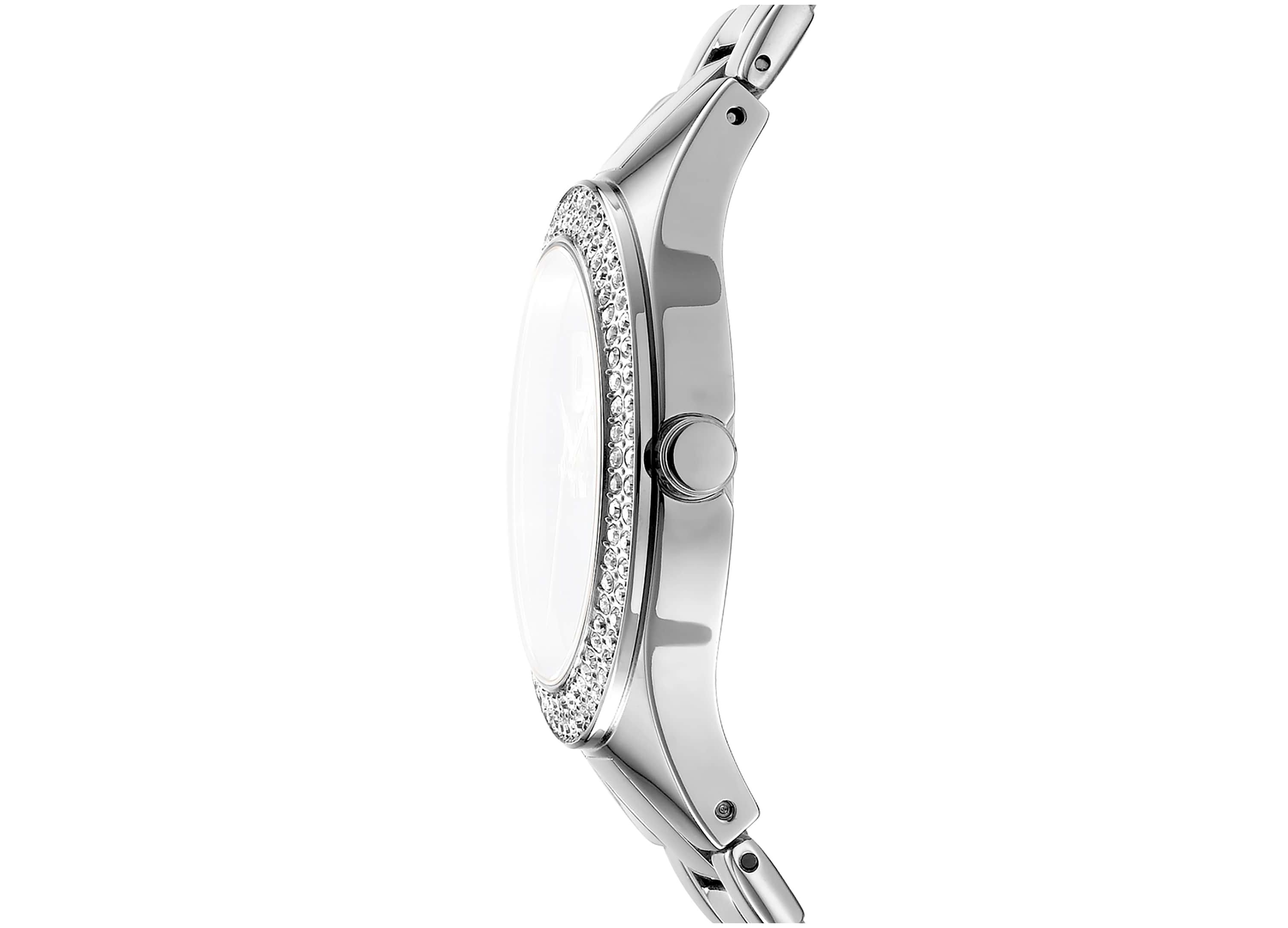 Womens Parsons Glitz Silver Dial Stainless Steel Bracelet Watch