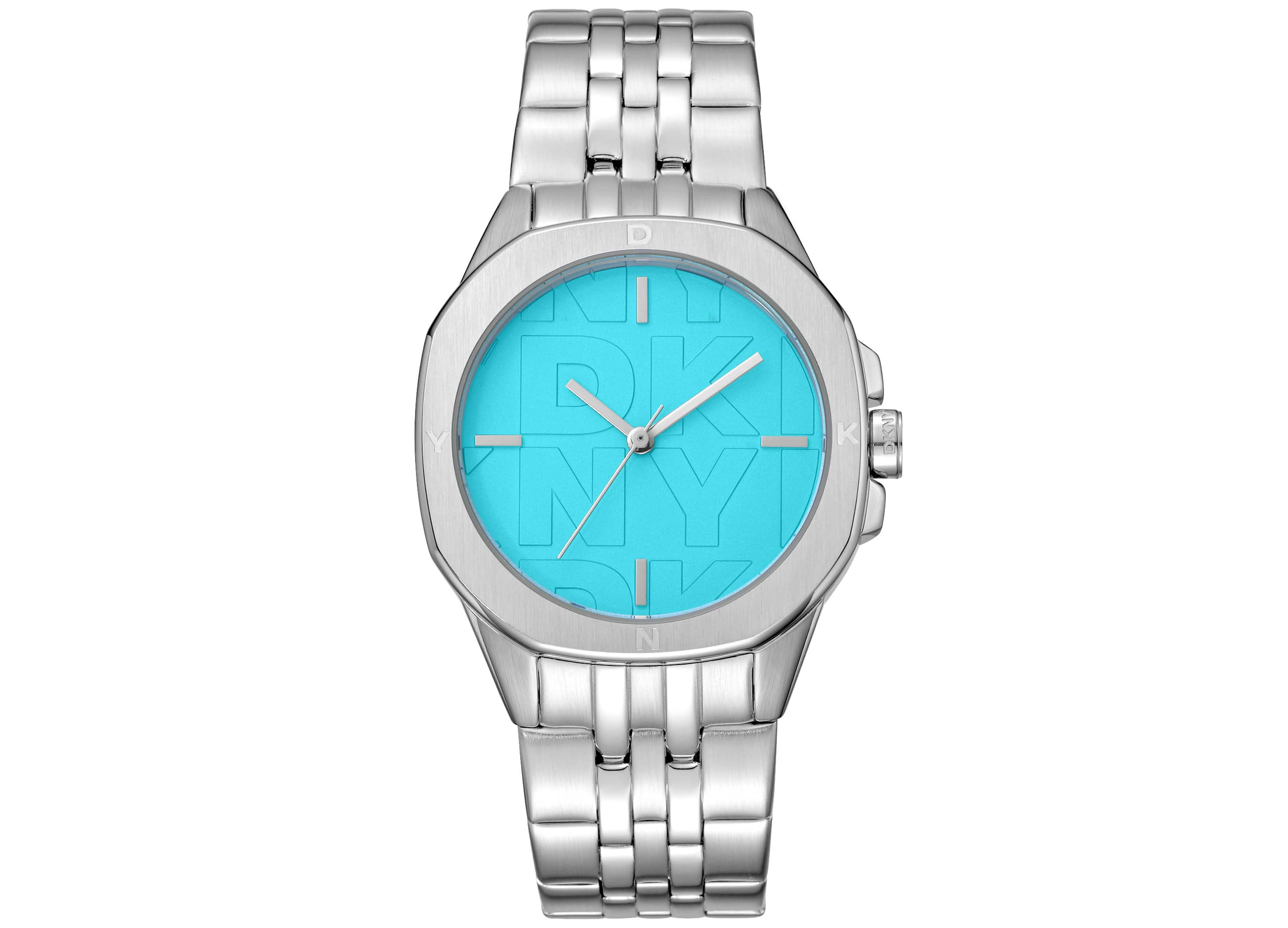 Womens Brooklyn Midi Blue Dial Stainless Steel Bracelet Watch