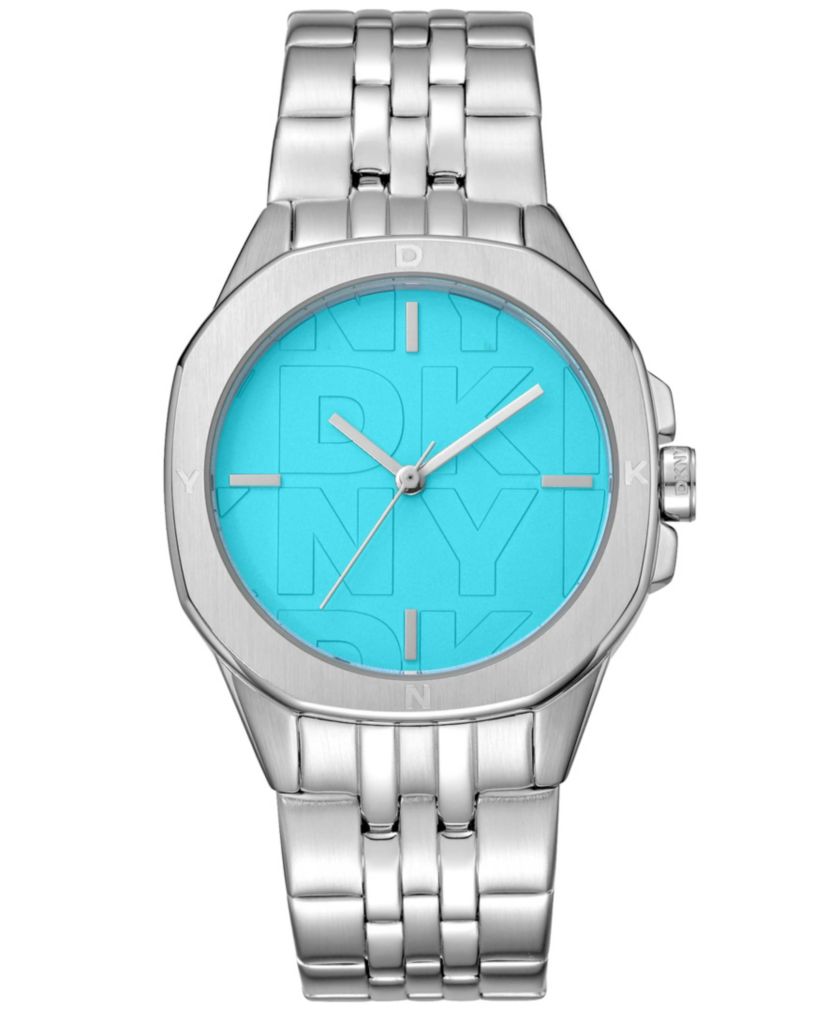 Womens Brooklyn Midi Blue Dial Stainless Steel Bracelet Watch