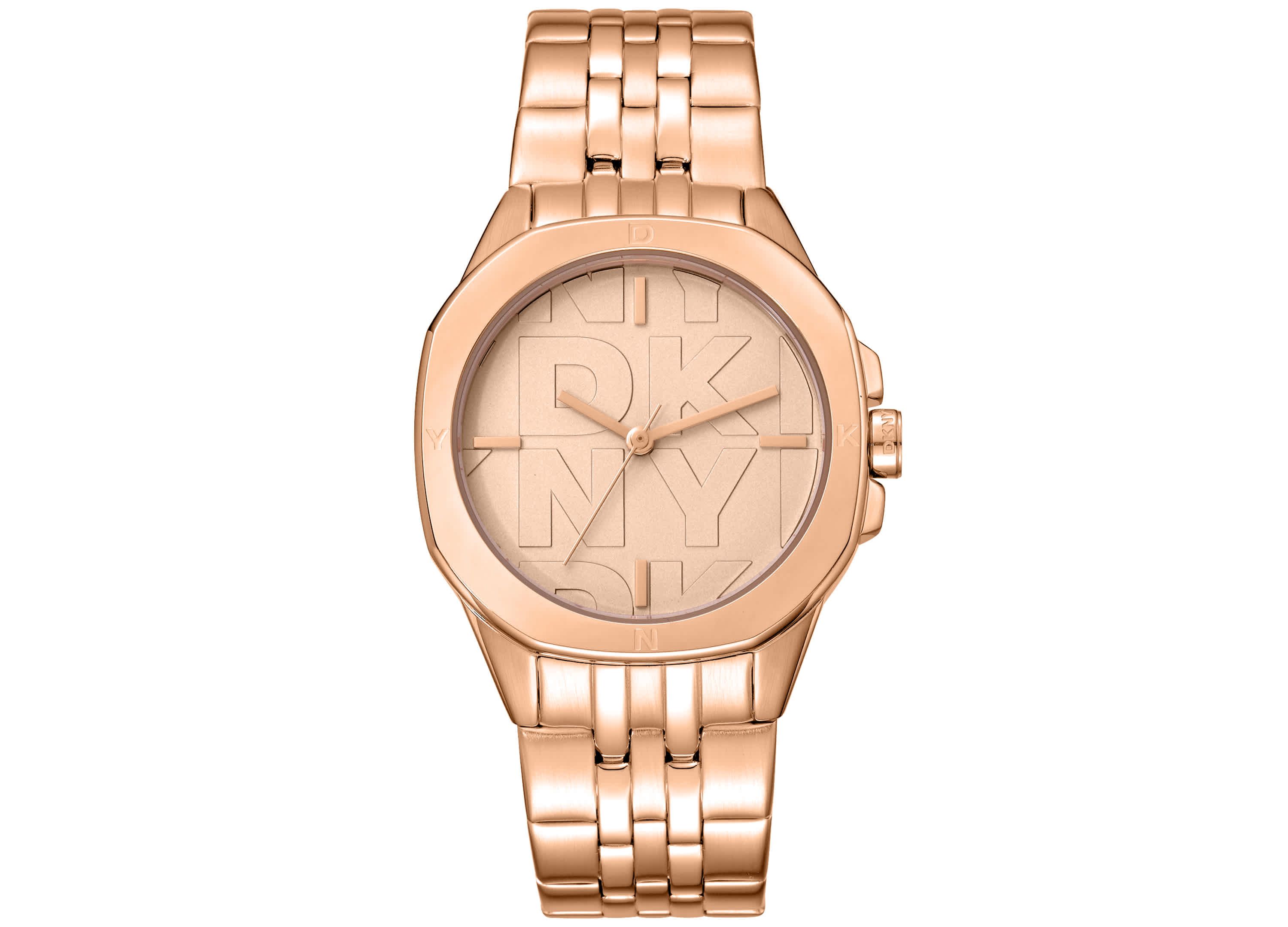 Womens Brooklyn Midi Rose Gold Dial Rose Gold-Tone Stainless Steel Bracelet Watch
