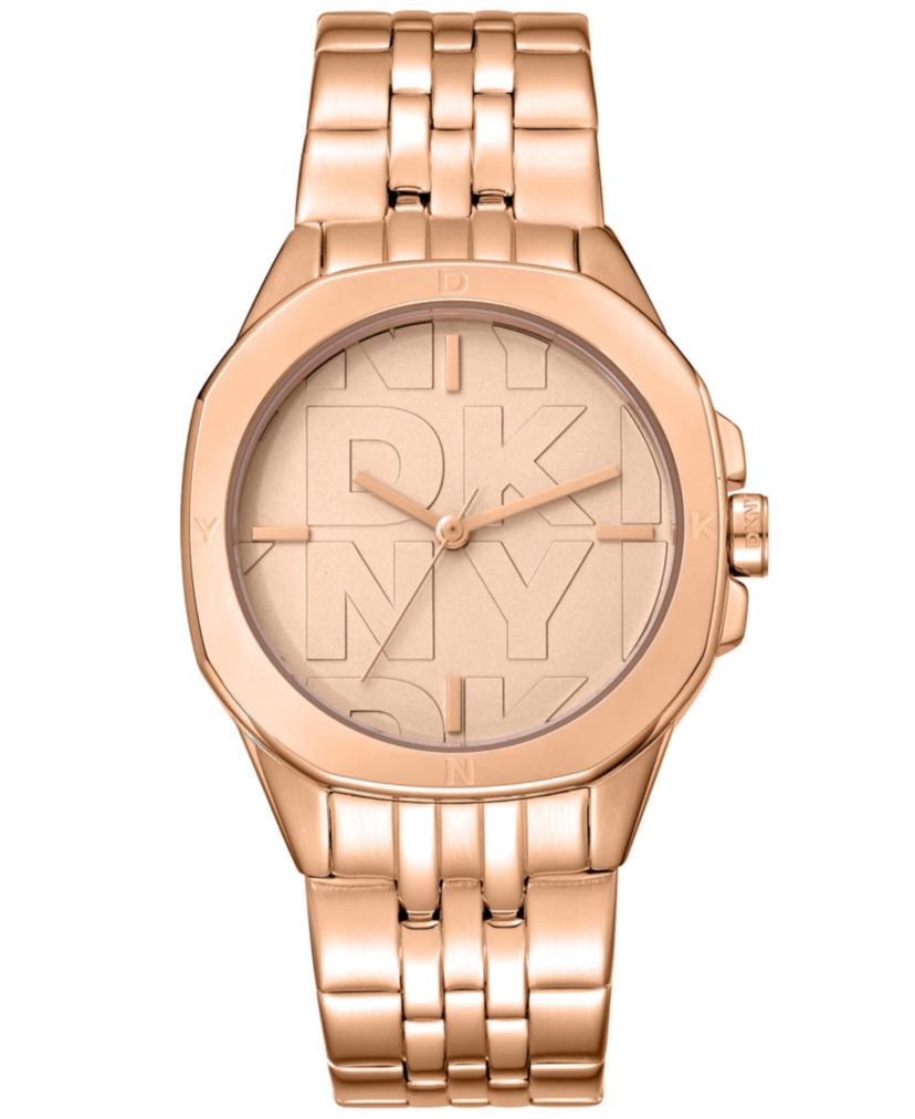 Womens Brooklyn Midi Rose Gold Dial Rose Gold-Tone Stainless Steel Bracelet Watch