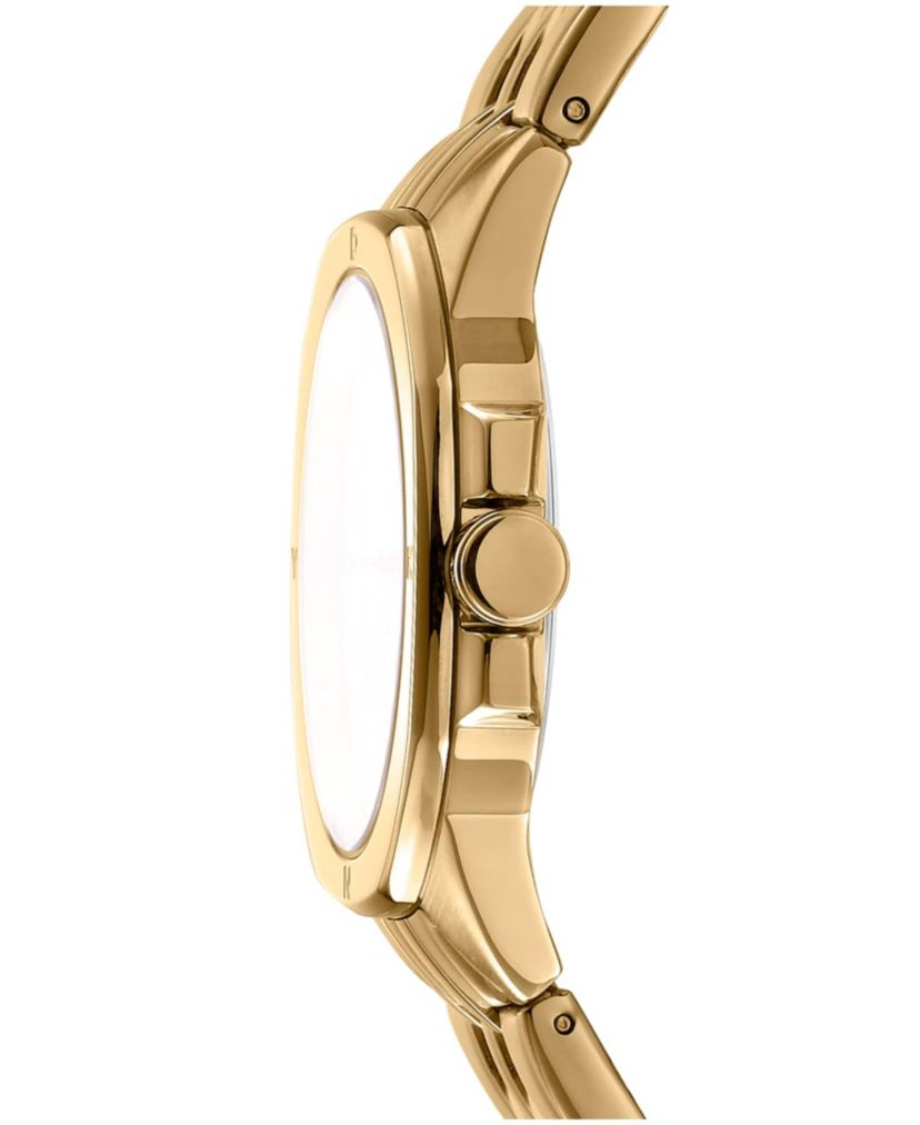 Womens Brooklyn Midi Champagne Dial Gold-Tone Stainless Steel Bracelet Watch