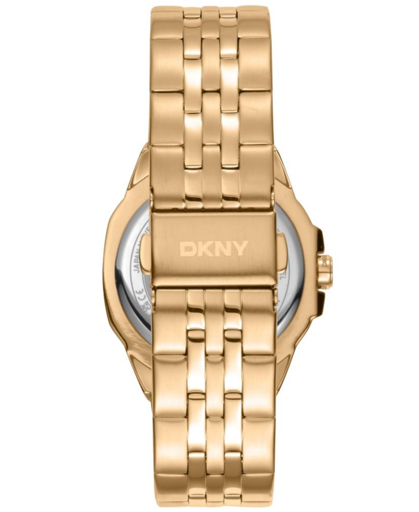 Womens Brooklyn Midi Champagne Dial Gold-Tone Stainless Steel Bracelet Watch
