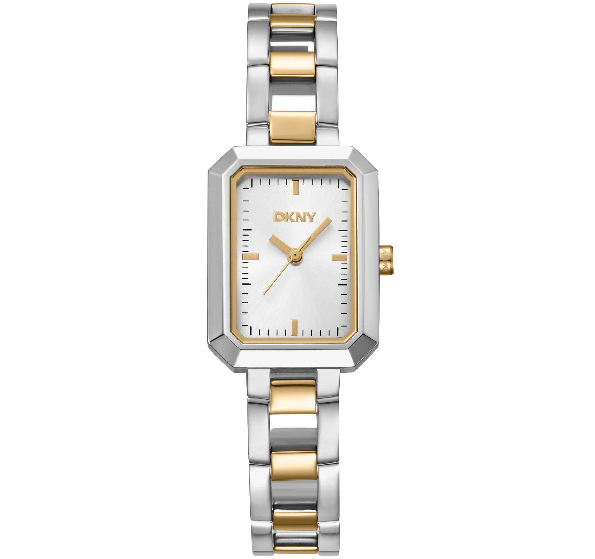 Womens Uptown Midi Silver Dial Gold-Tone Stainless Steel Bracelet Watch
