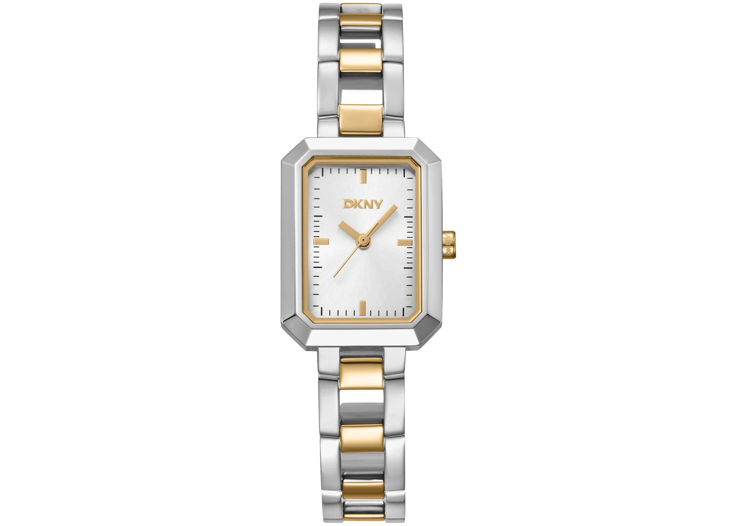 Womens Uptown Midi Silver Dial Gold-Tone Stainless Steel Bracelet Watch