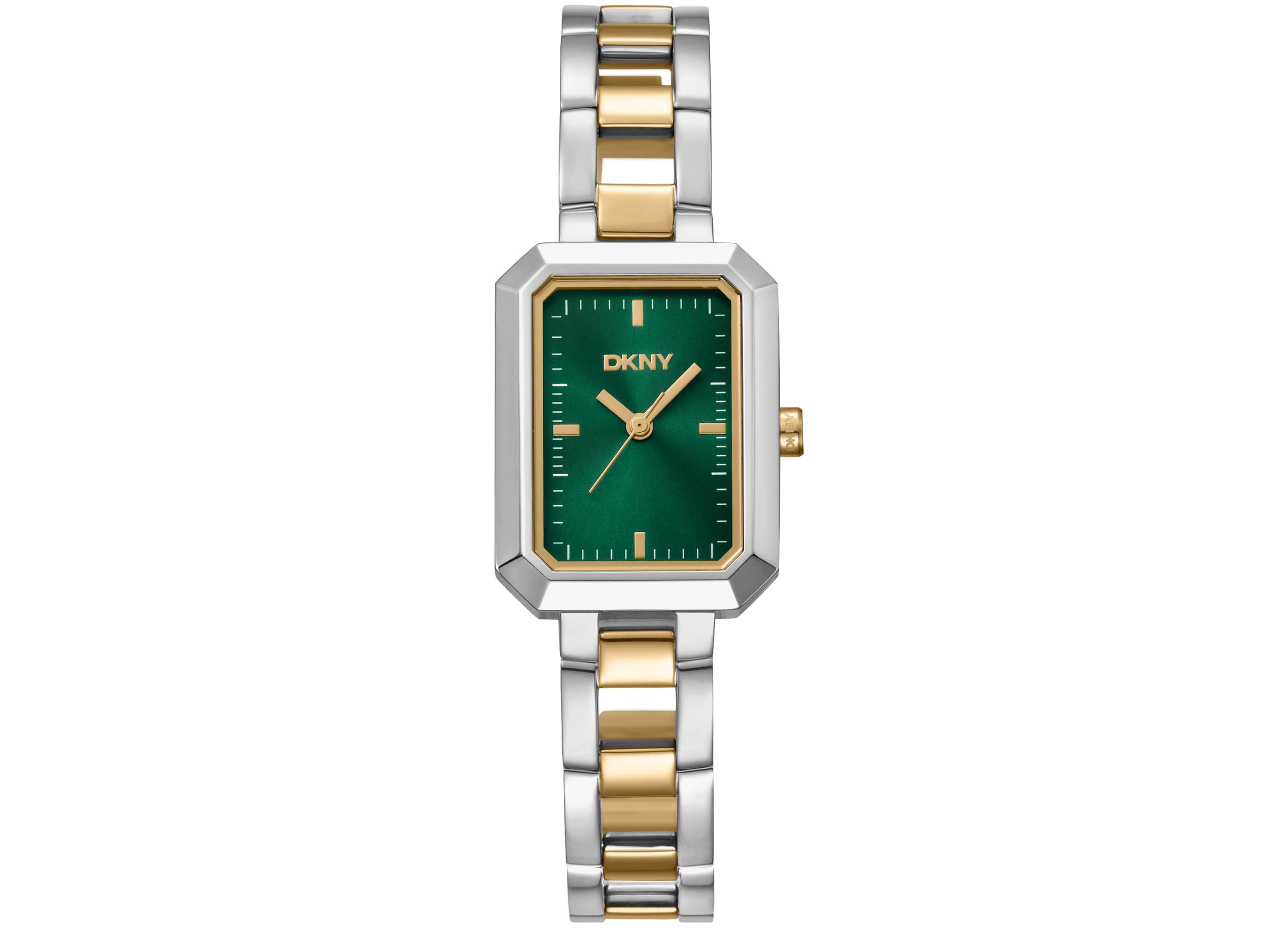 Womens Uptown Midi Dark Green Dial Gold-Two-Tone Stainless Steel Bracelet Watch