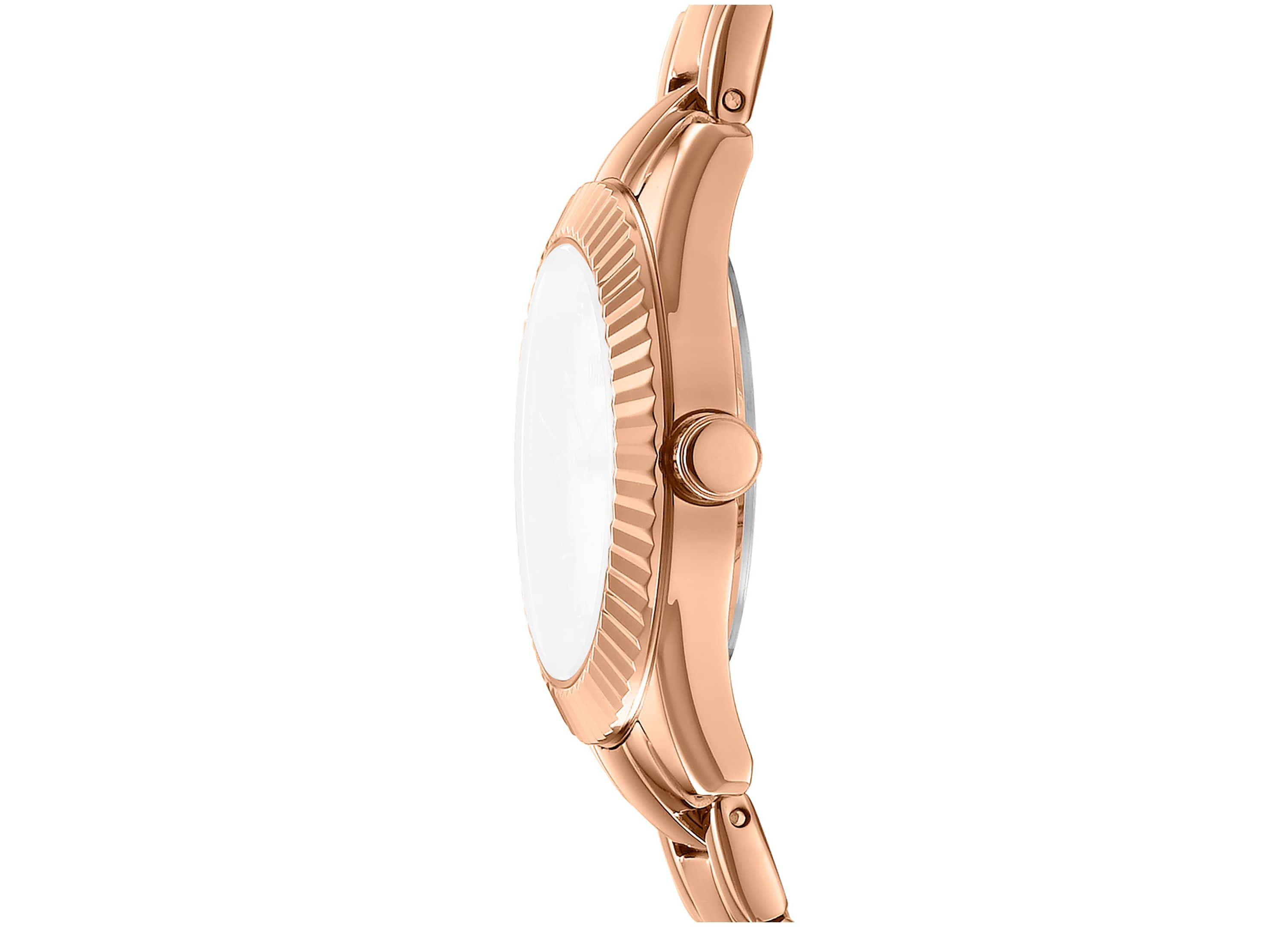 Womens Chambers Glitz Silver Dial Red Gold-Two-Tone Stainless Steel Bracelet Watch