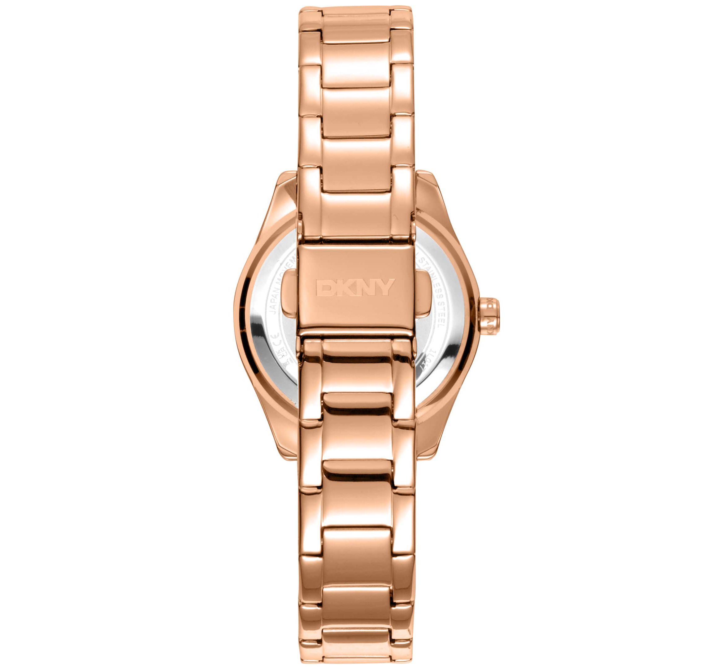 Womens Chambers Glitz Silver Dial Gold-Tone Stainless Steel Bracelet Watch