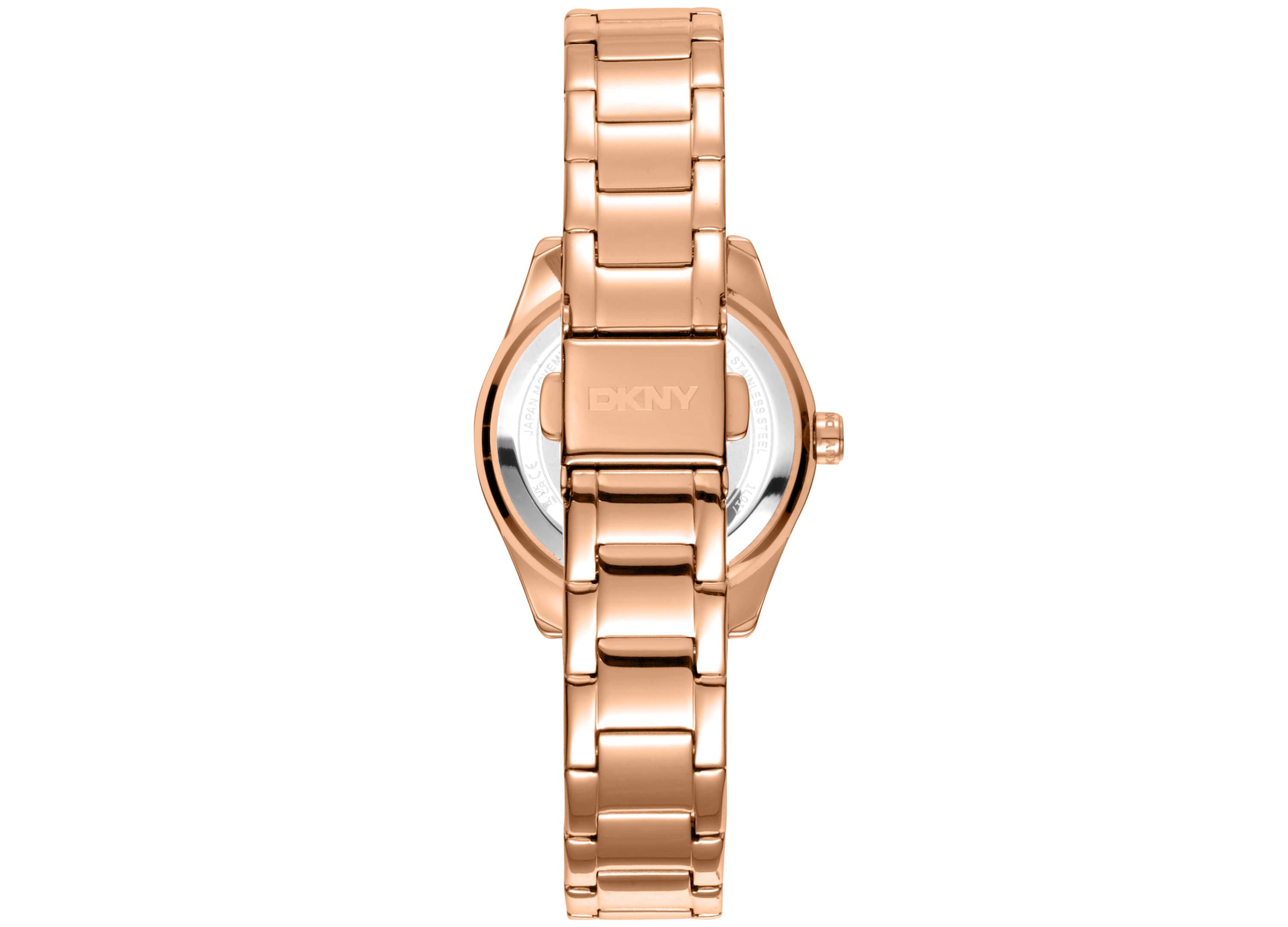 Womens Chambers Glitz Silver Dial Red Gold-Two-Tone Stainless Steel Bracelet Watch