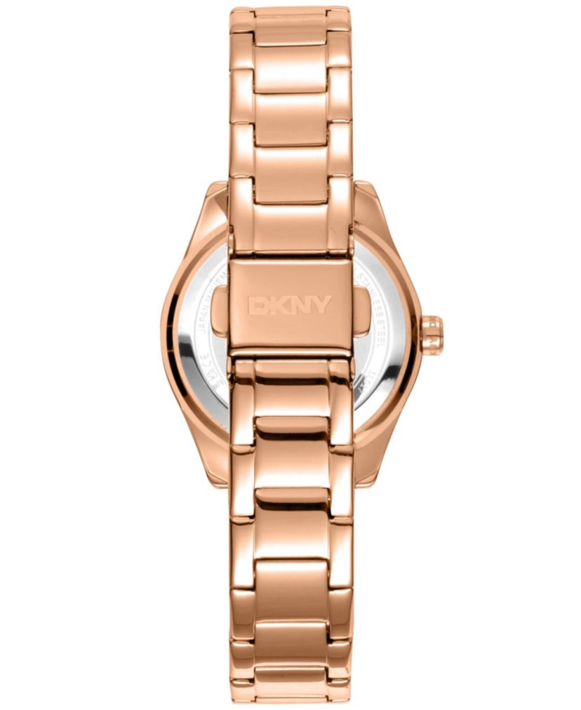 Womens Chambers Glitz Silver Dial Red Gold-Two-Tone Stainless Steel Bracelet Watch