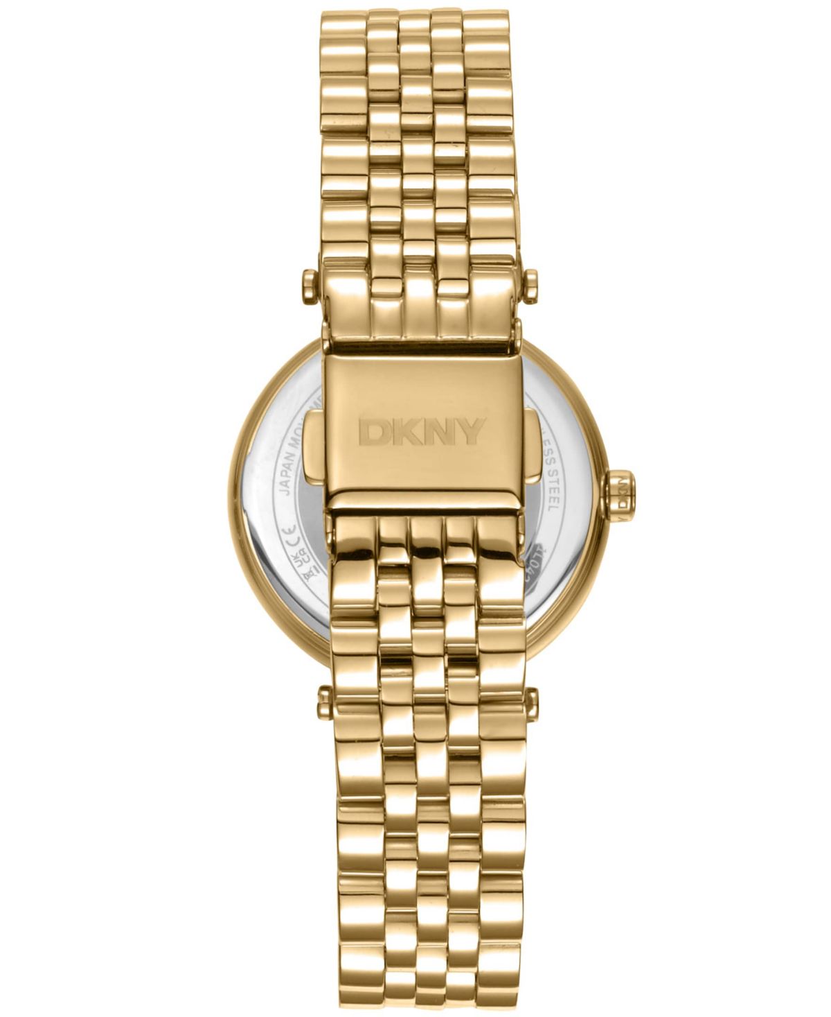 Womens Essential Glitz Champagne Dial Gold-Tone Stainless Steel Bracelet Watch