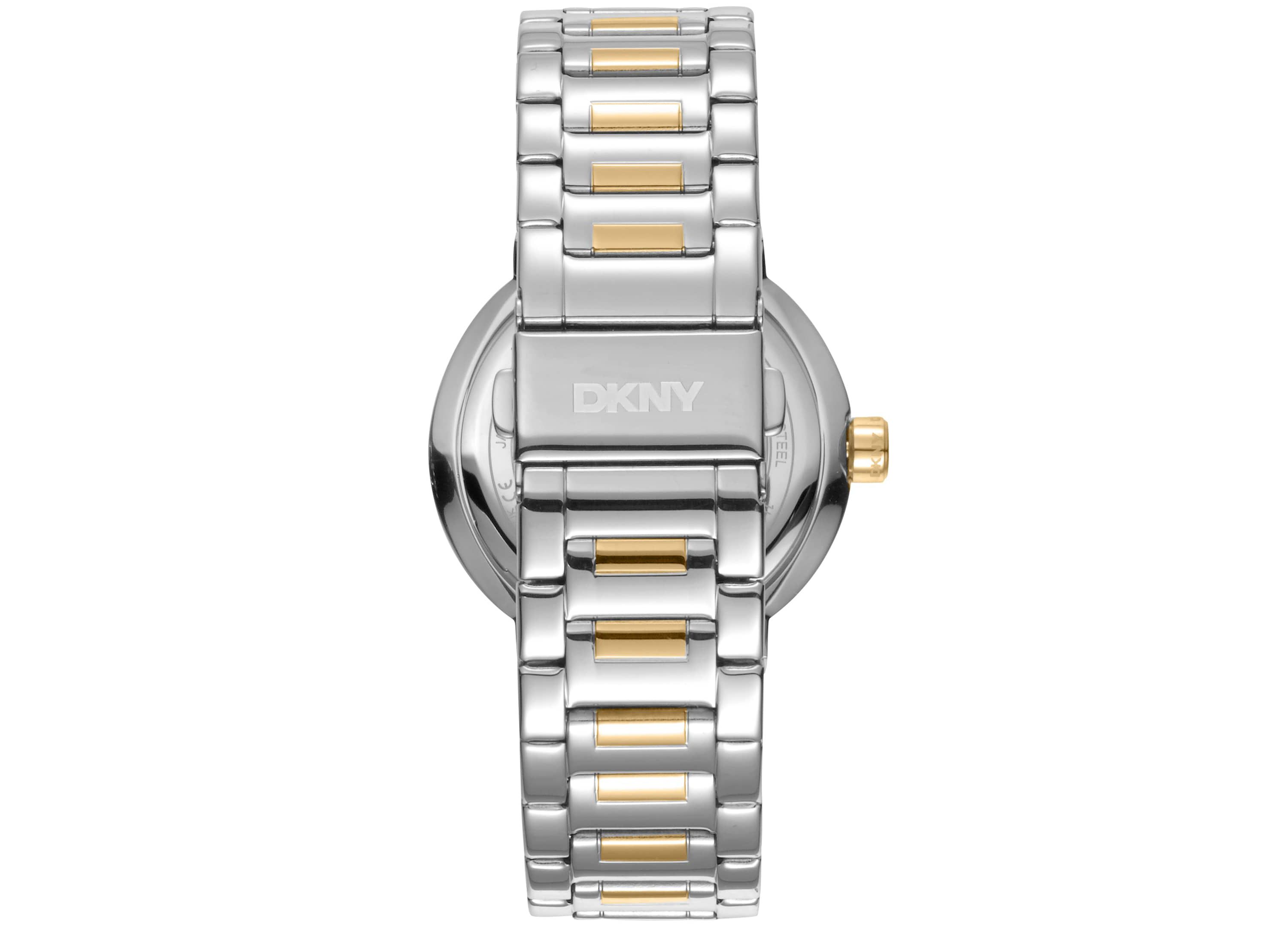 Womens Eastside Logo Light Blue Dial Gold Two-Tone Stainless Steel Bracelet Watch