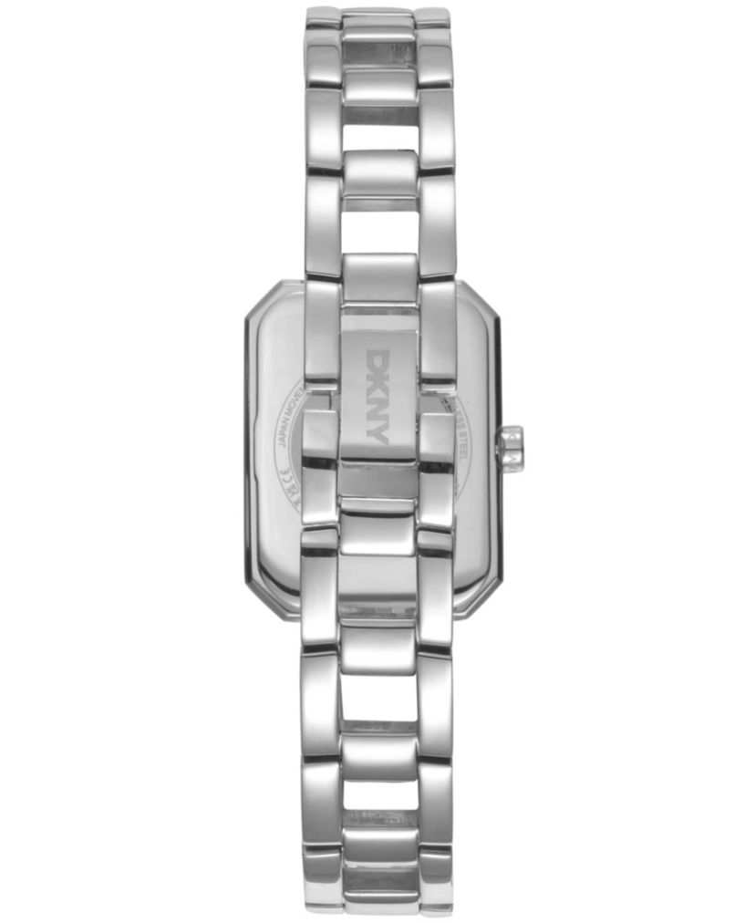 Womens Uptown Glitz Silver Dial Stainless Steel Bracelet Watch
