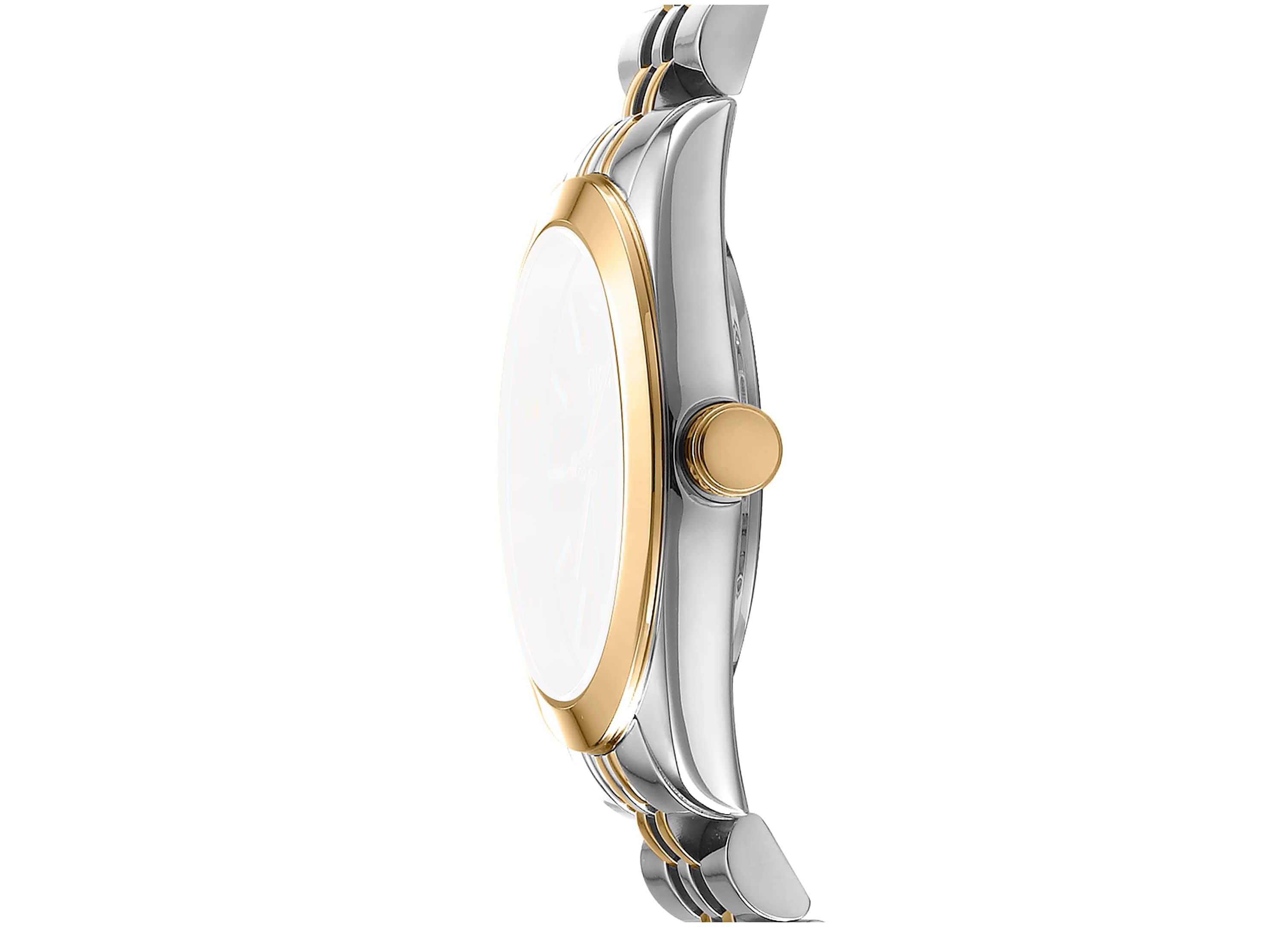 Womens Nolita Midi White MOP Dial Gold-Two-Tone Stainless Steel Bracelet Watch