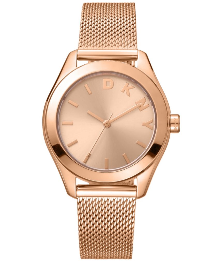 Womens Astoria Logo Rose Gold Dial Rose Gold-Tone Stainless Steel Bracelet Watch