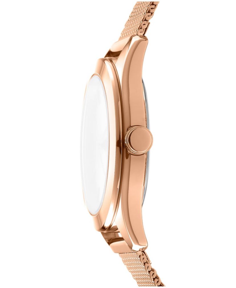 Womens Astoria Logo Rose Gold Dial Rose Gold-Tone Stainless Steel Bracelet Watch