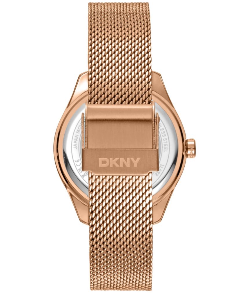 Womens Astoria Logo Rose Gold Dial Rose Gold-Tone Stainless Steel Bracelet Watch