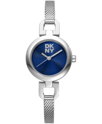 DKNY Womens Milanese Dark Blue Dial Stainless Steel Bracelet Watch 26mm
