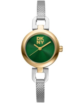DKNY Womens Milanese Dark Green Dial Stainless Steel Bracelet Watch 26mm