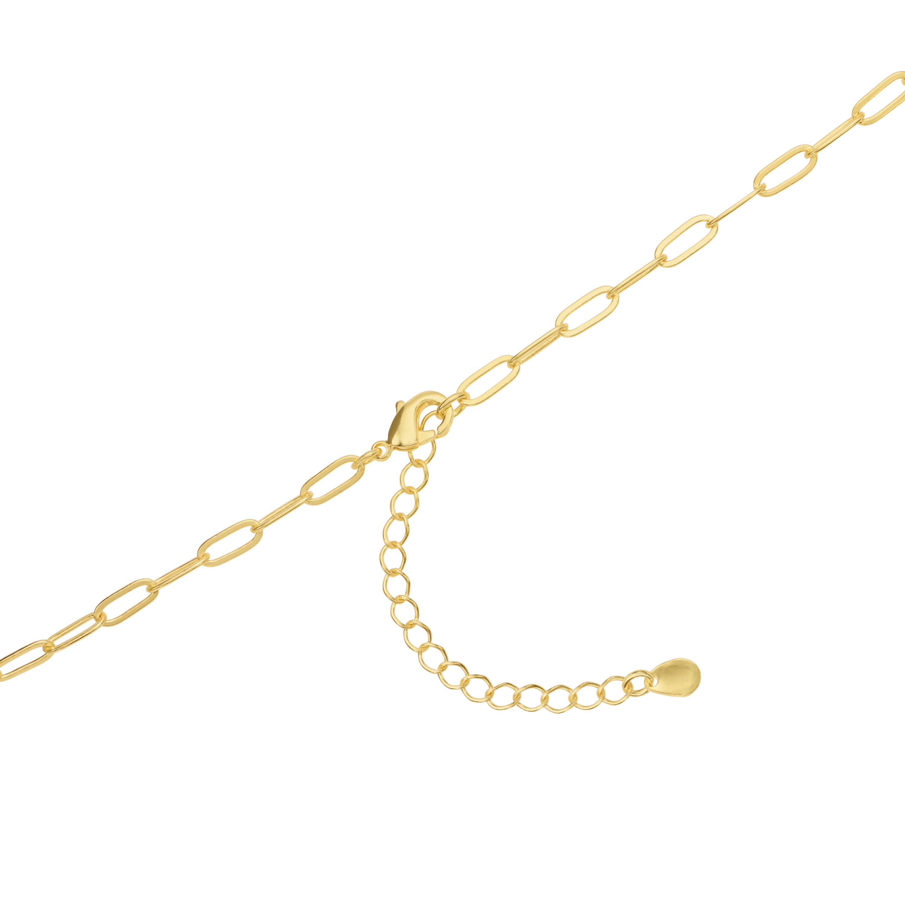Gold Plated 16" + 2" Marina Link Necklace