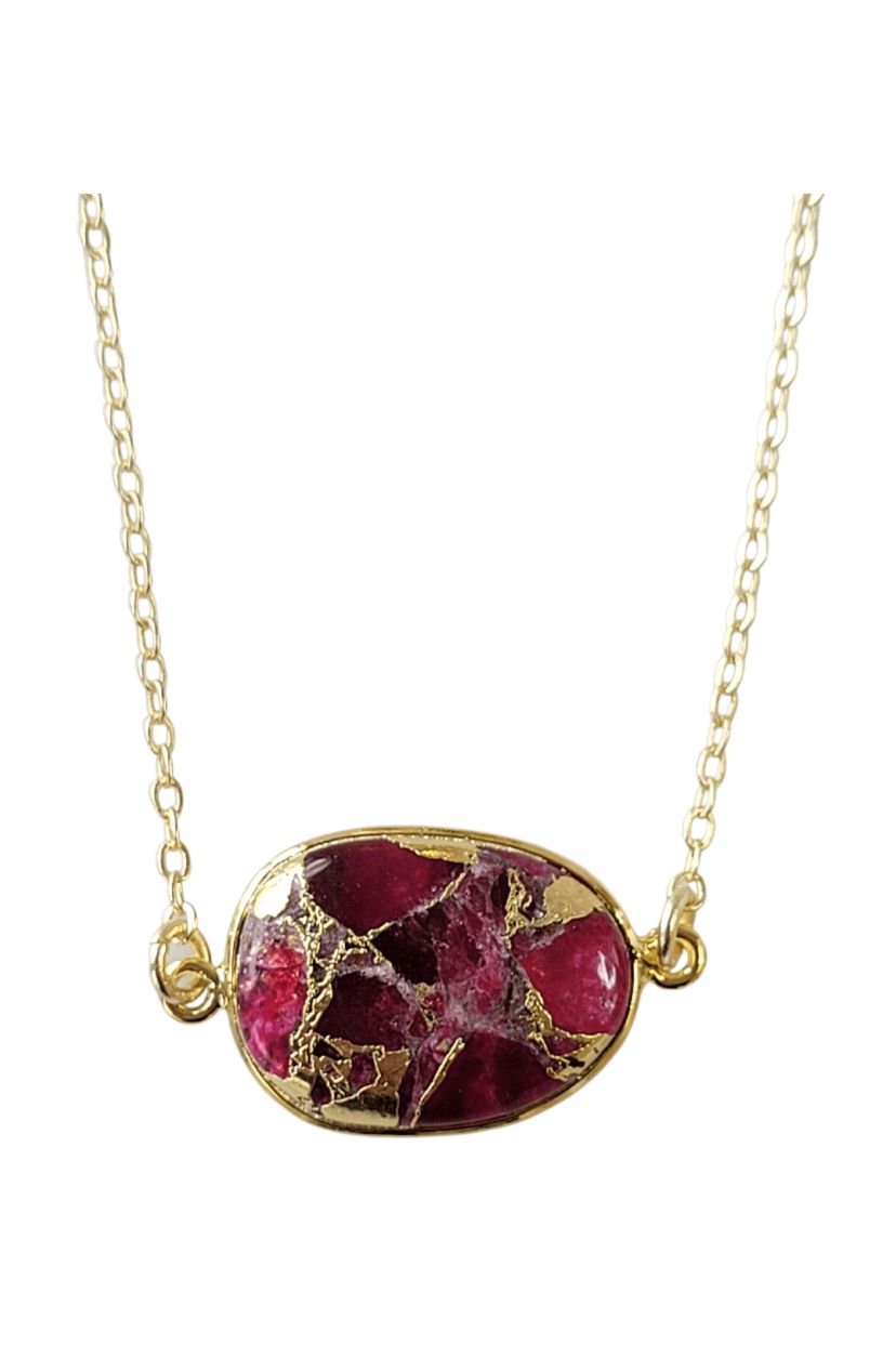 Mrs Parker Necklace In Silver Red Mojave Copper Turquoise 1