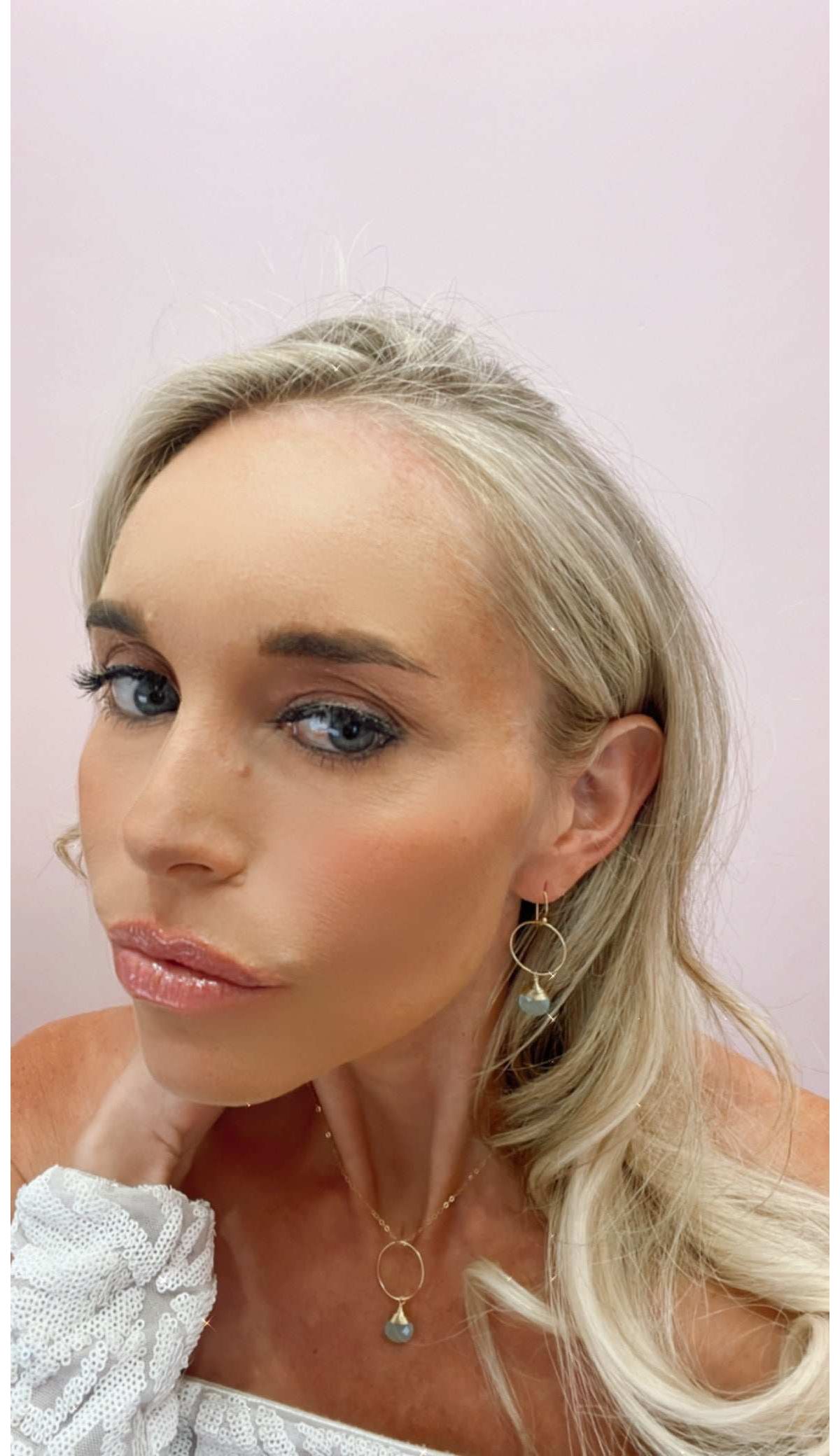 Yuliya Earring In Chalcedony