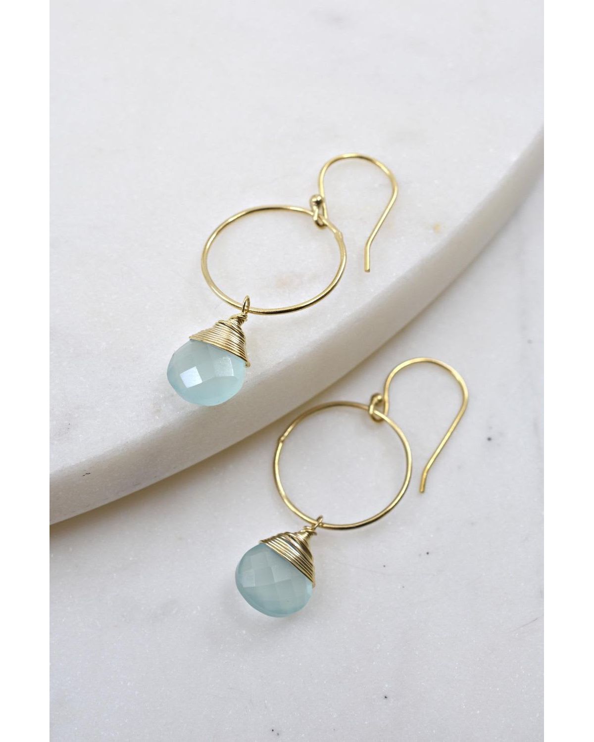 Yuliya Earring In Chalcedony