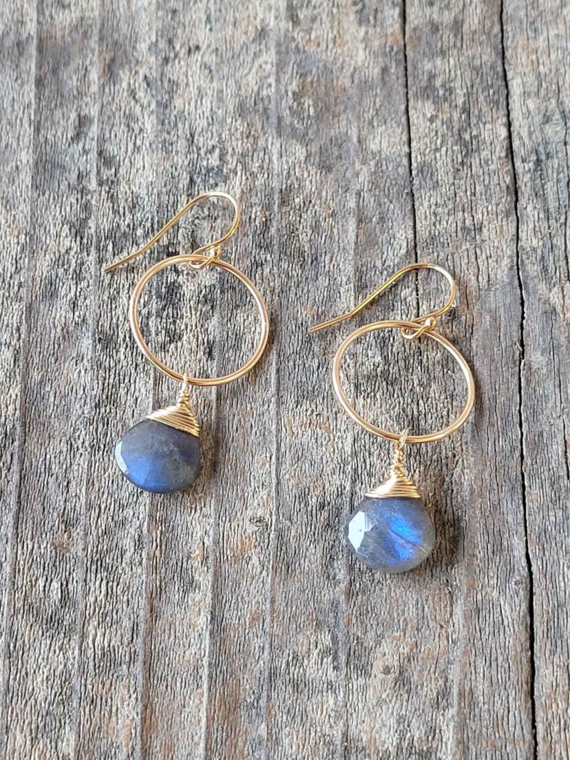 Yuliya Earring In Labradorite