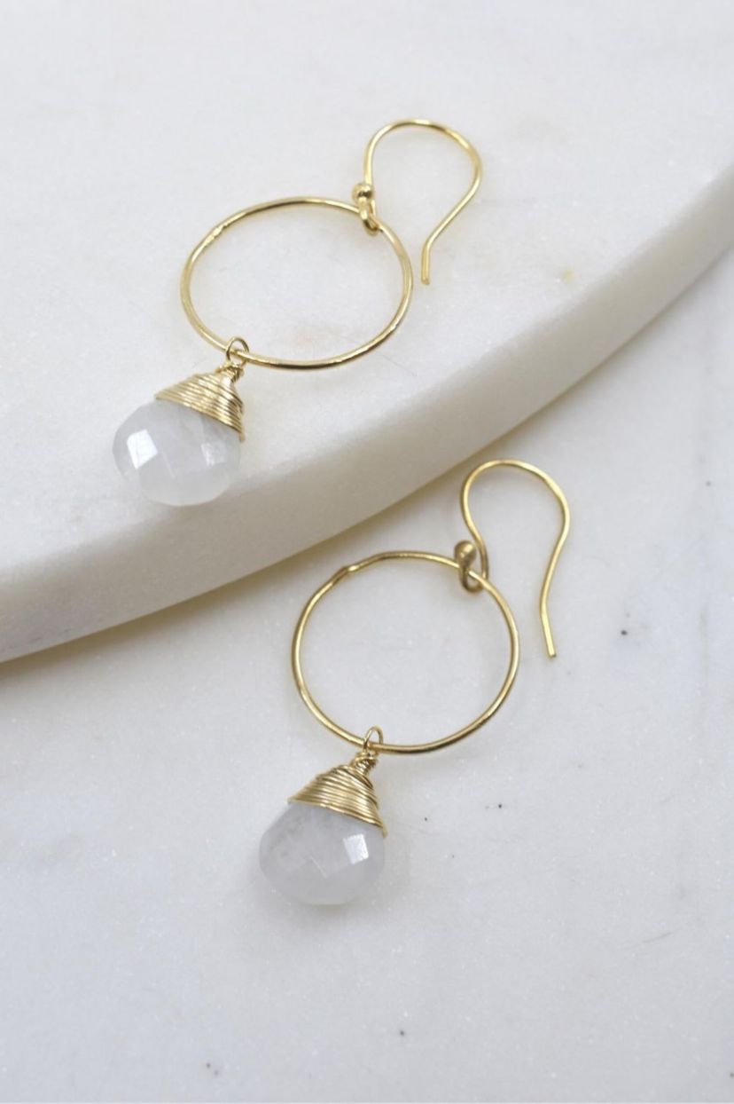 Yuliya Earring In Moonstone