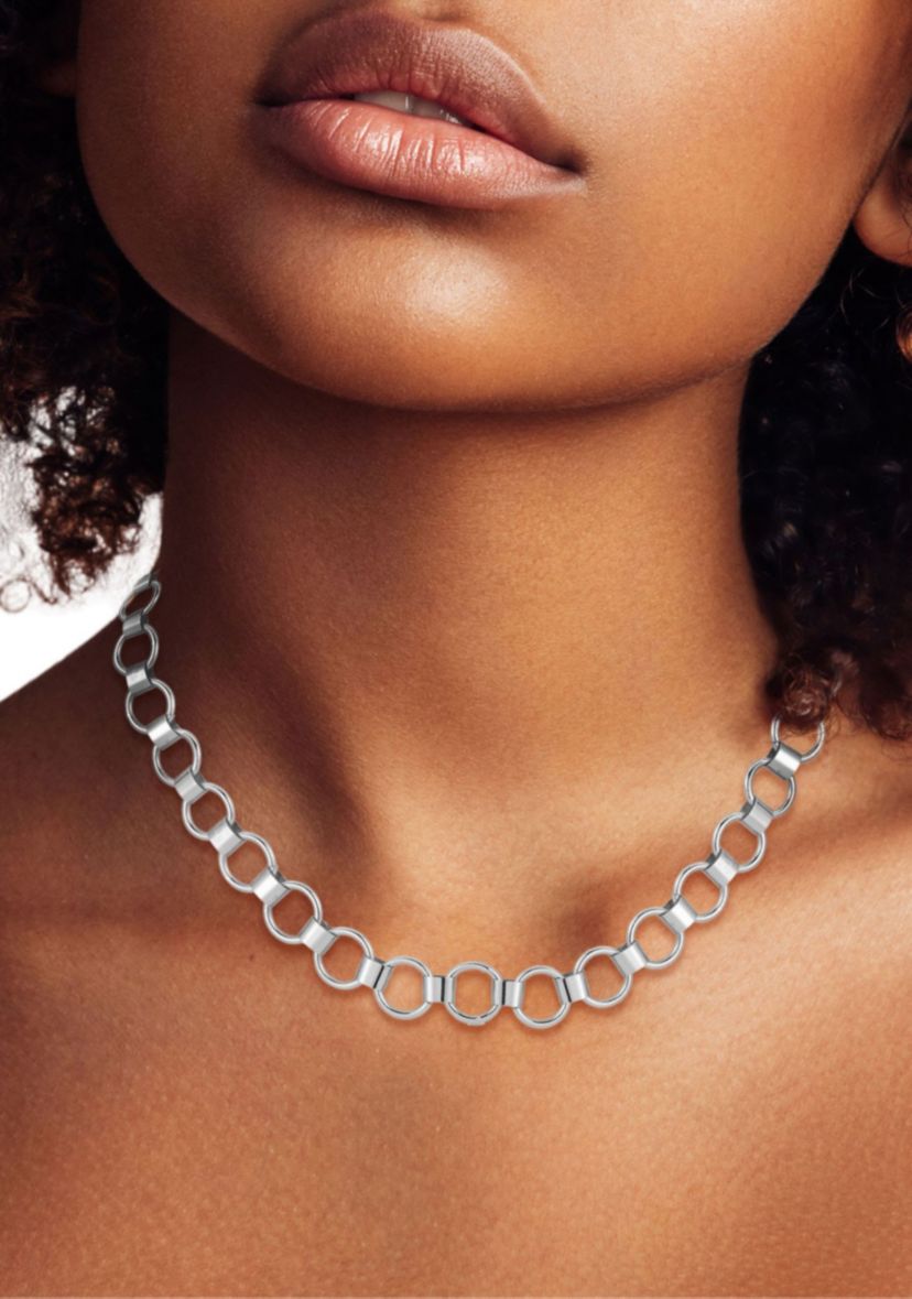 Circular Link Chain Necklace