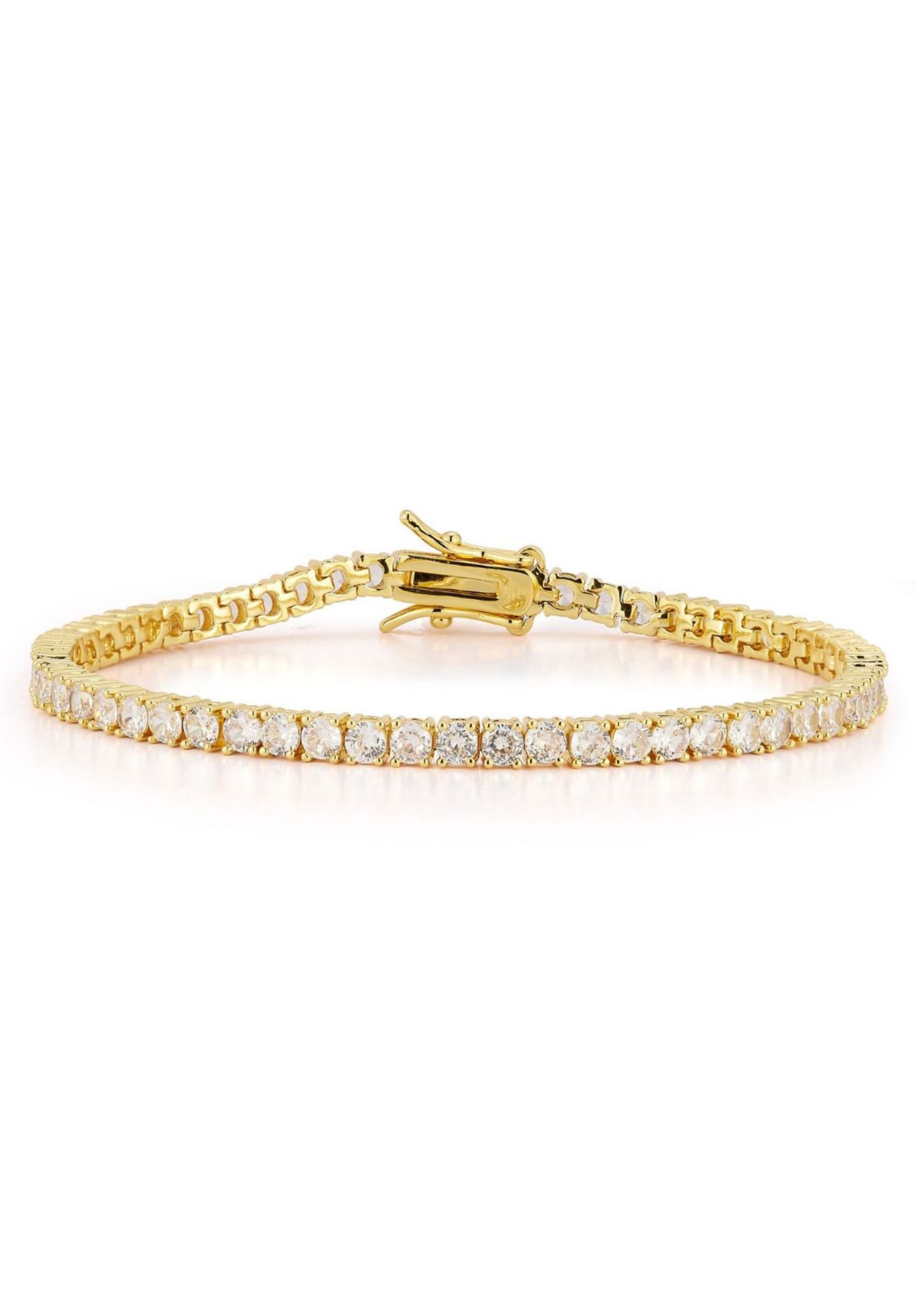 Round Cubic Zirconia Tennis Bracelet