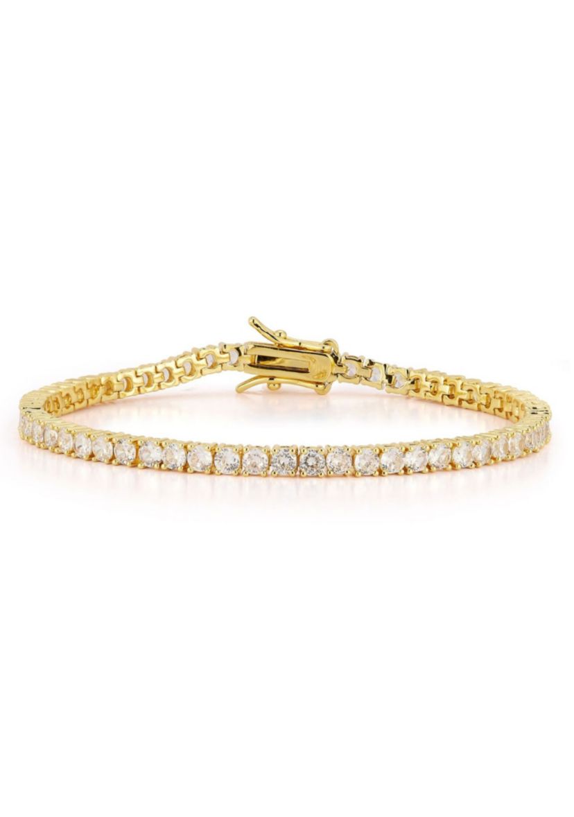 Round Cubic Zirconia Tennis Bracelet