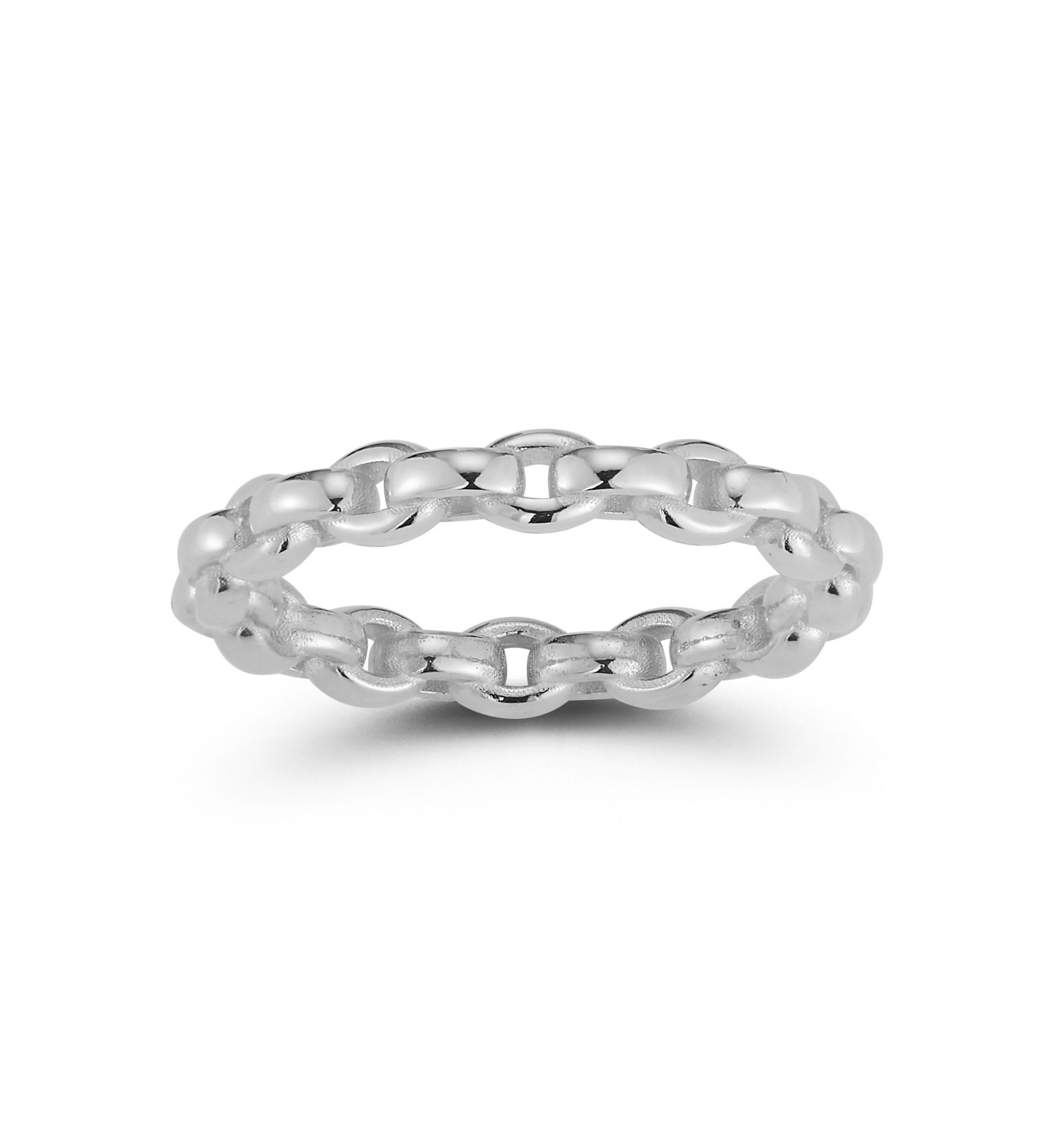 Sterling Silver Chain Link Ring