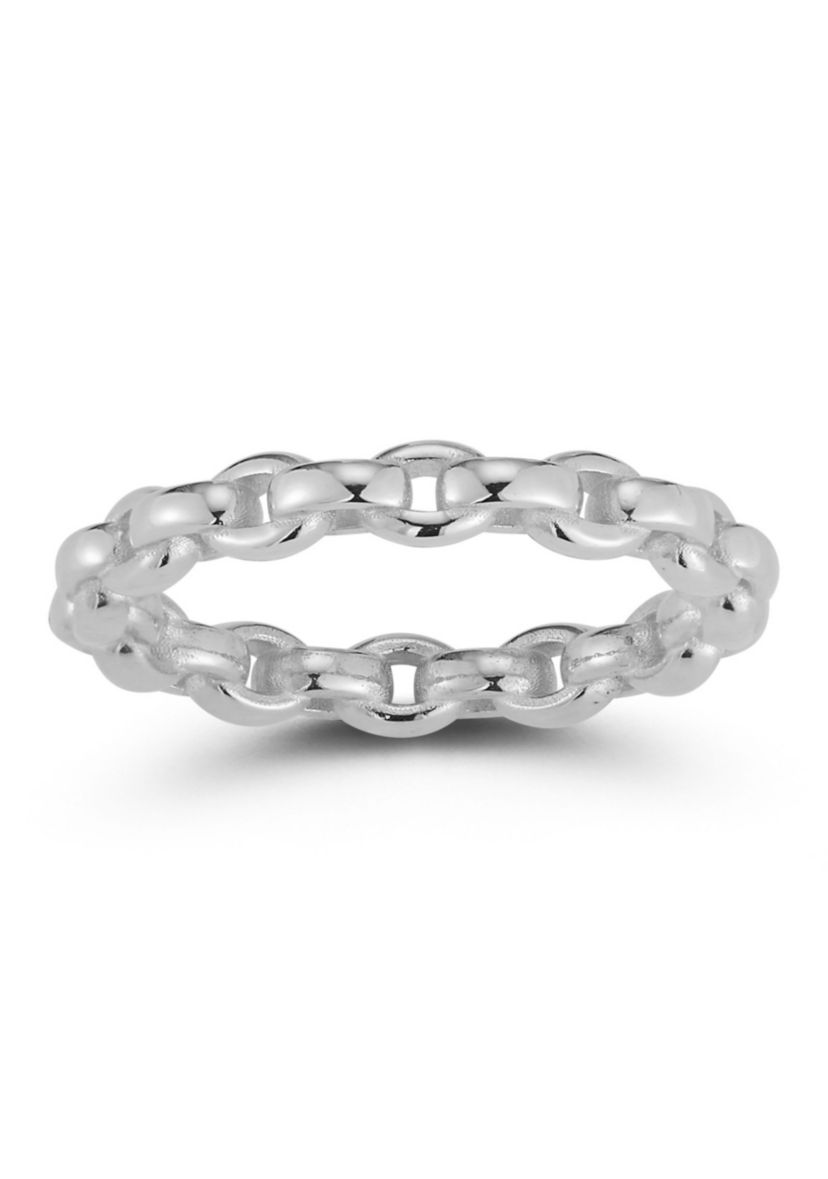 Sterling Silver Chain Link Ring