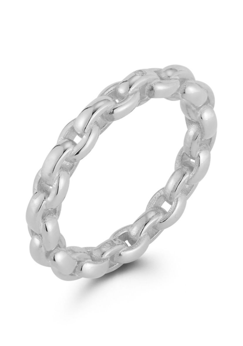 Sterling Silver Chain Link Ring
